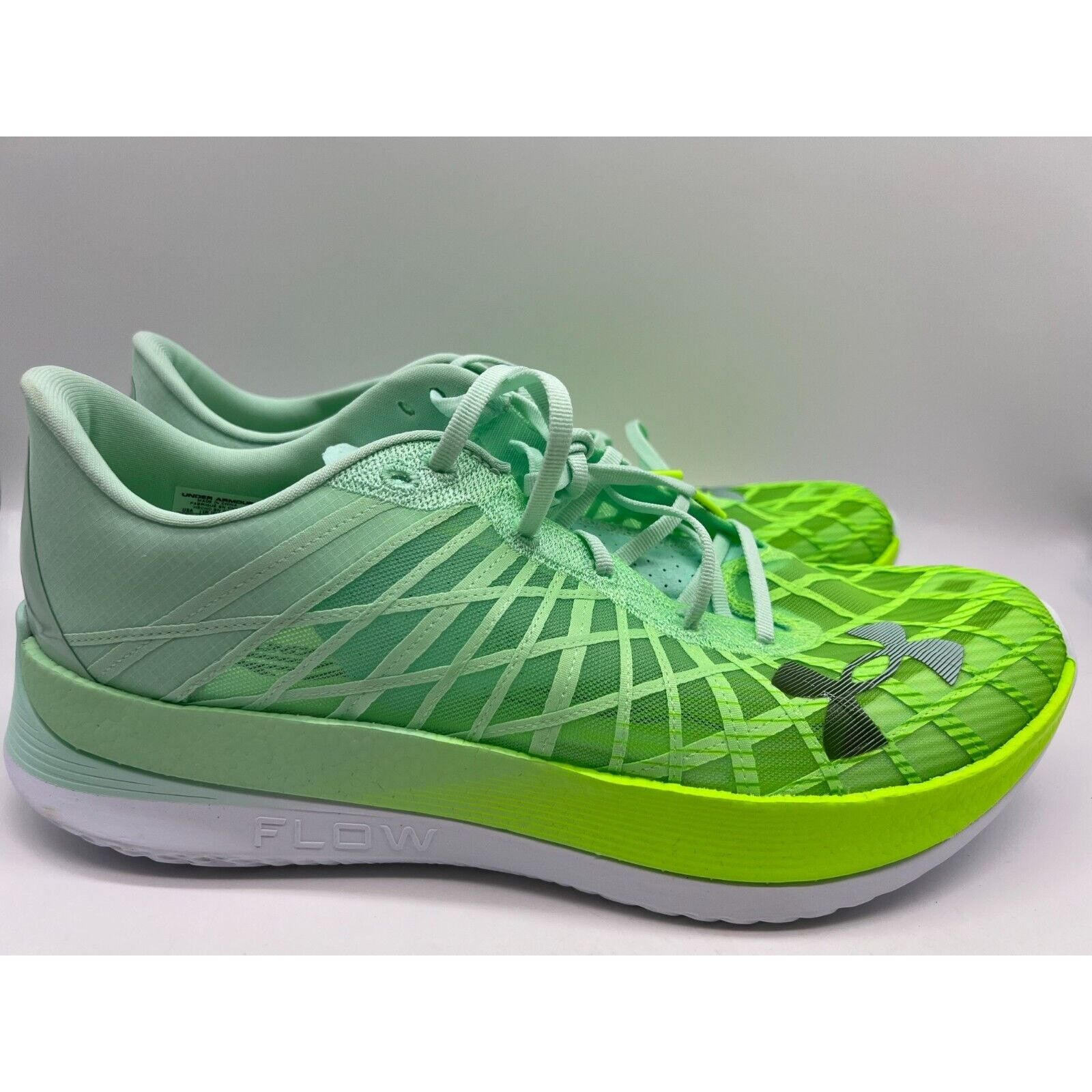 Under Armour Unisex Ua Flow Velociti Elite Running Men Size 13 Shoes in Green
