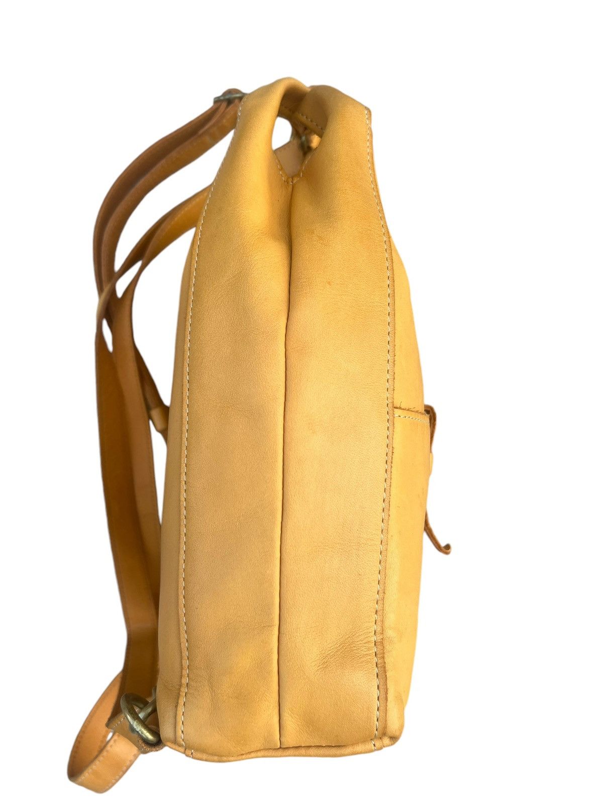 Leather Kissora Japan Fade Patina Leather Mini Backpack Bag Rucksack Size ONE SIZE - 15 Thumbnail