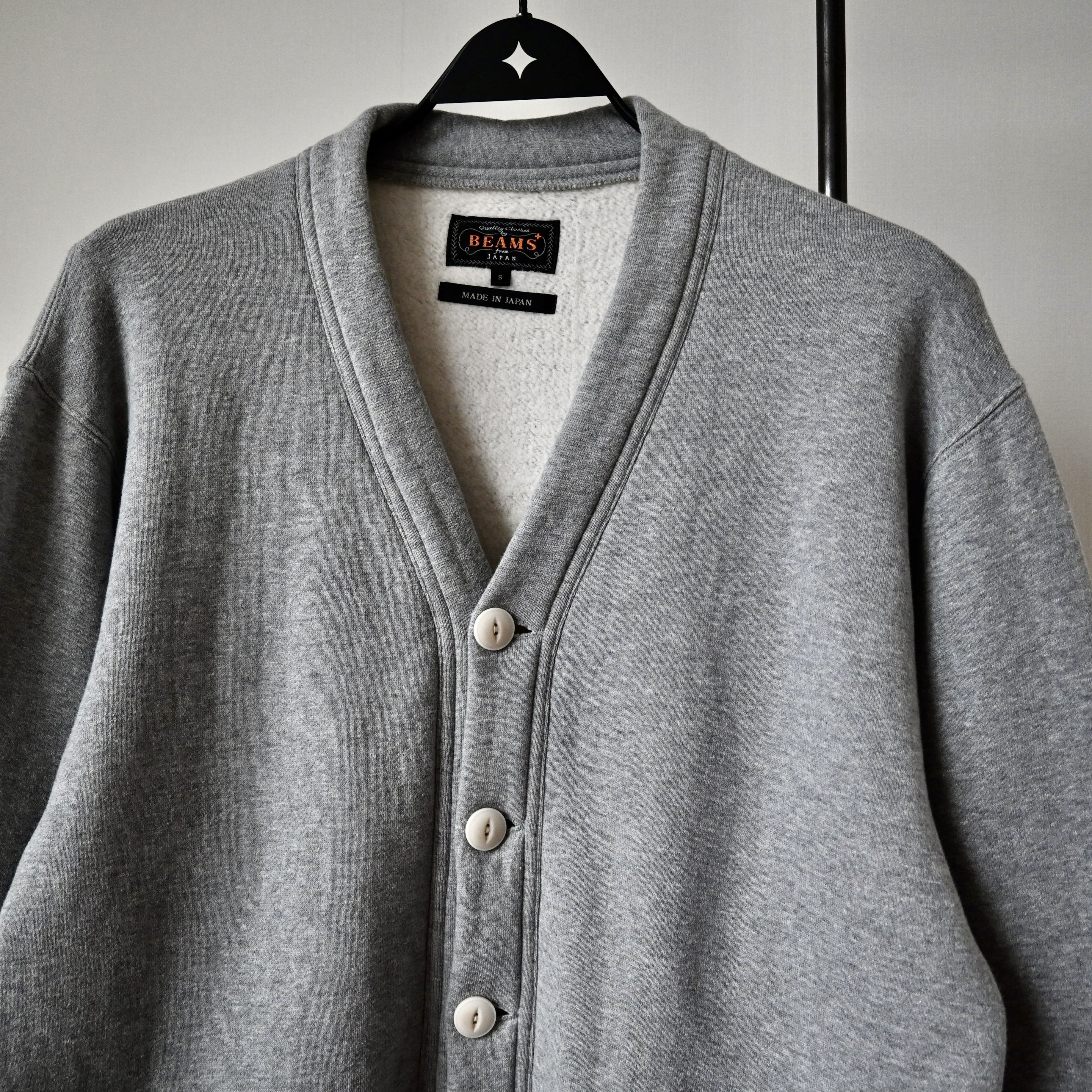 Beams Plus BEAMS Plus soft-fleeced sweat V cardigan, made in Japan Size US S / EU 44-46 / 1 - 5 Thumbnail