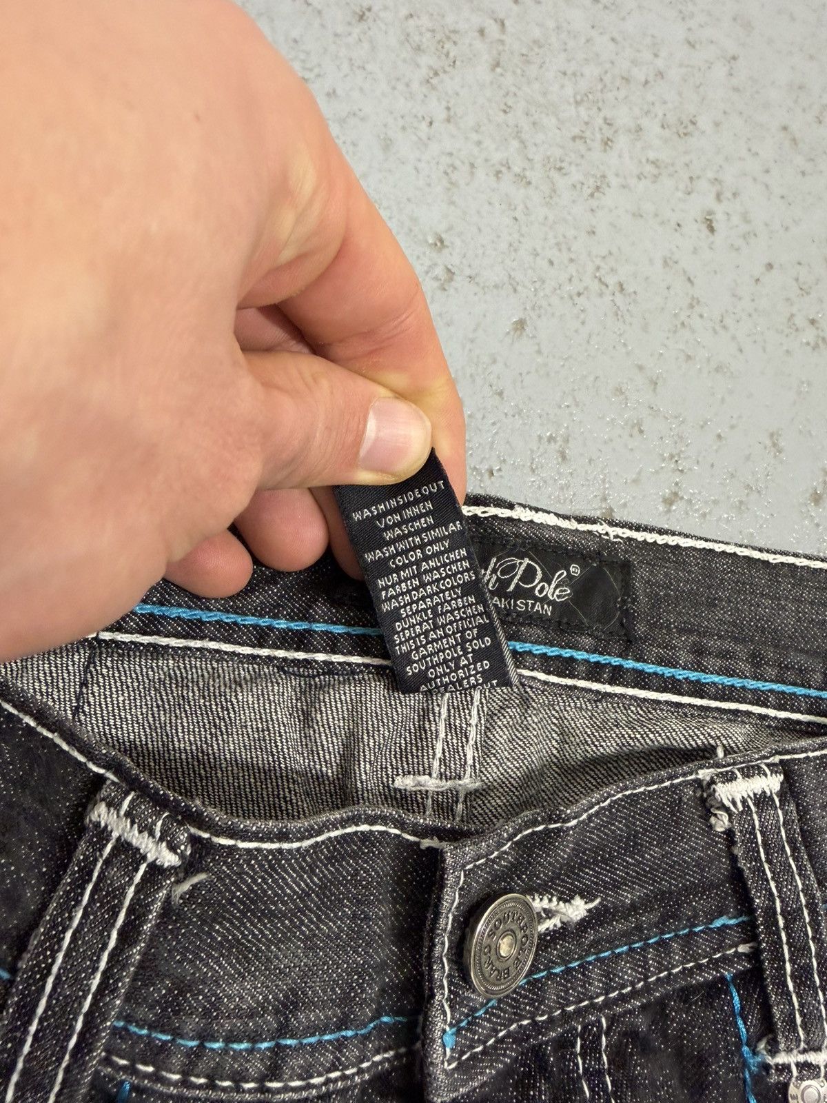 Southpole Vintage Southpole Comic Embroidered Logo Skate Y2K Jeans Size US 32 / EU 48 - 15 Thumbnail