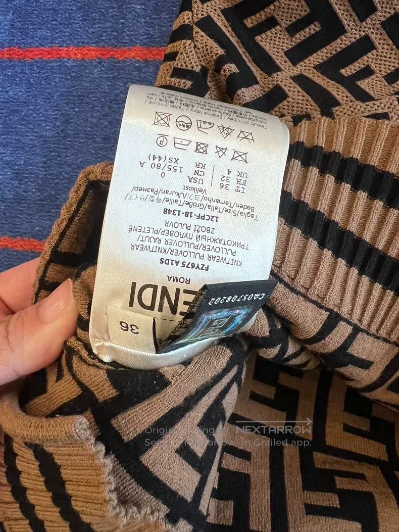 Fendi Fendi Monogram Knit Cardigan Size XXS / US 00 / IT 34 - 2 Thumbnail