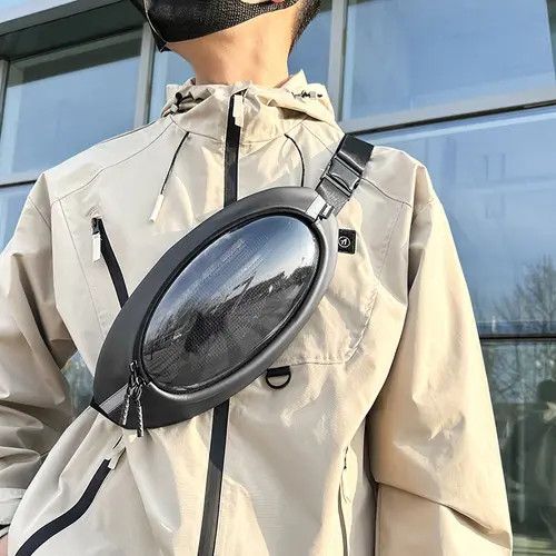 Other Clear Panel Waist Bag - See-Through Design Size ONE SIZE - 4 Thumbnail