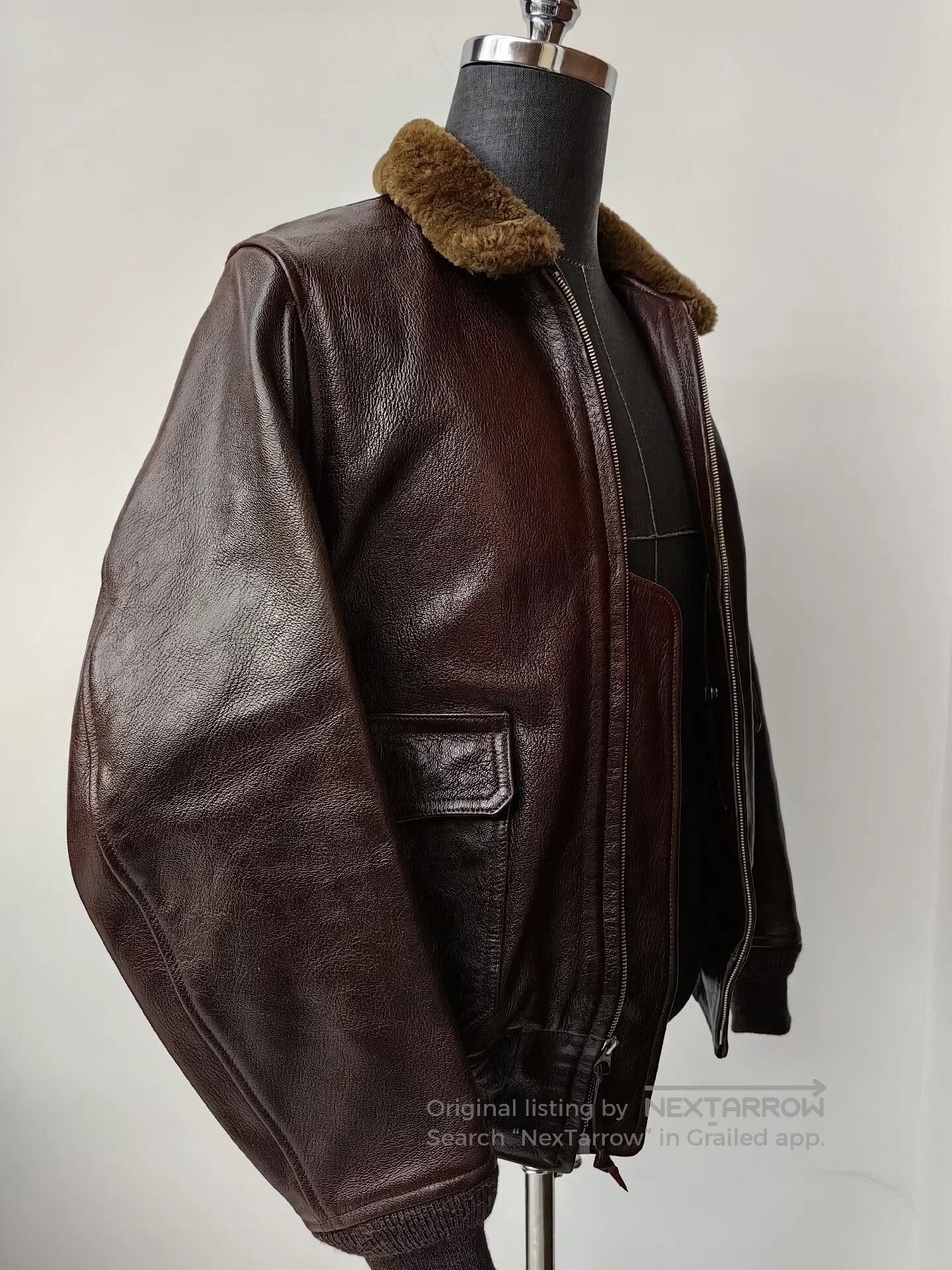 The Real McCoy's real mccoys leather flight jacket m422a. Size US L / EU 52-54 / 3 - 3 Thumbnail