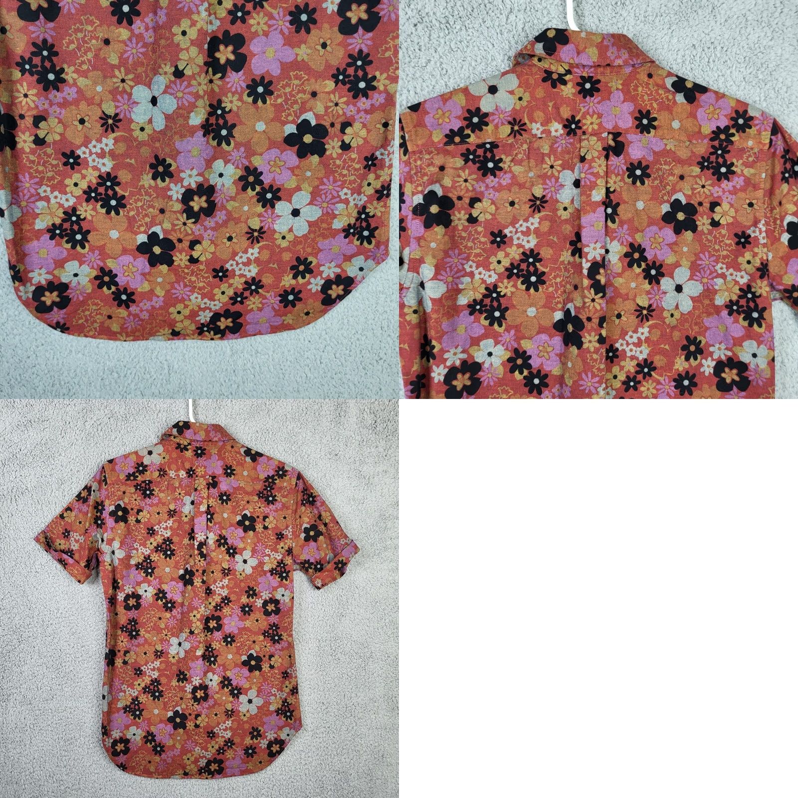 Marc by Marc Jacobs MARC BY MARC JACOBS Shirt Womens XXS Cherry popsicle Floral Multicolor 100% Cotton Shrunked Fit NEW Size XXS / US 00 / IT 34 - 8 Thumbnail