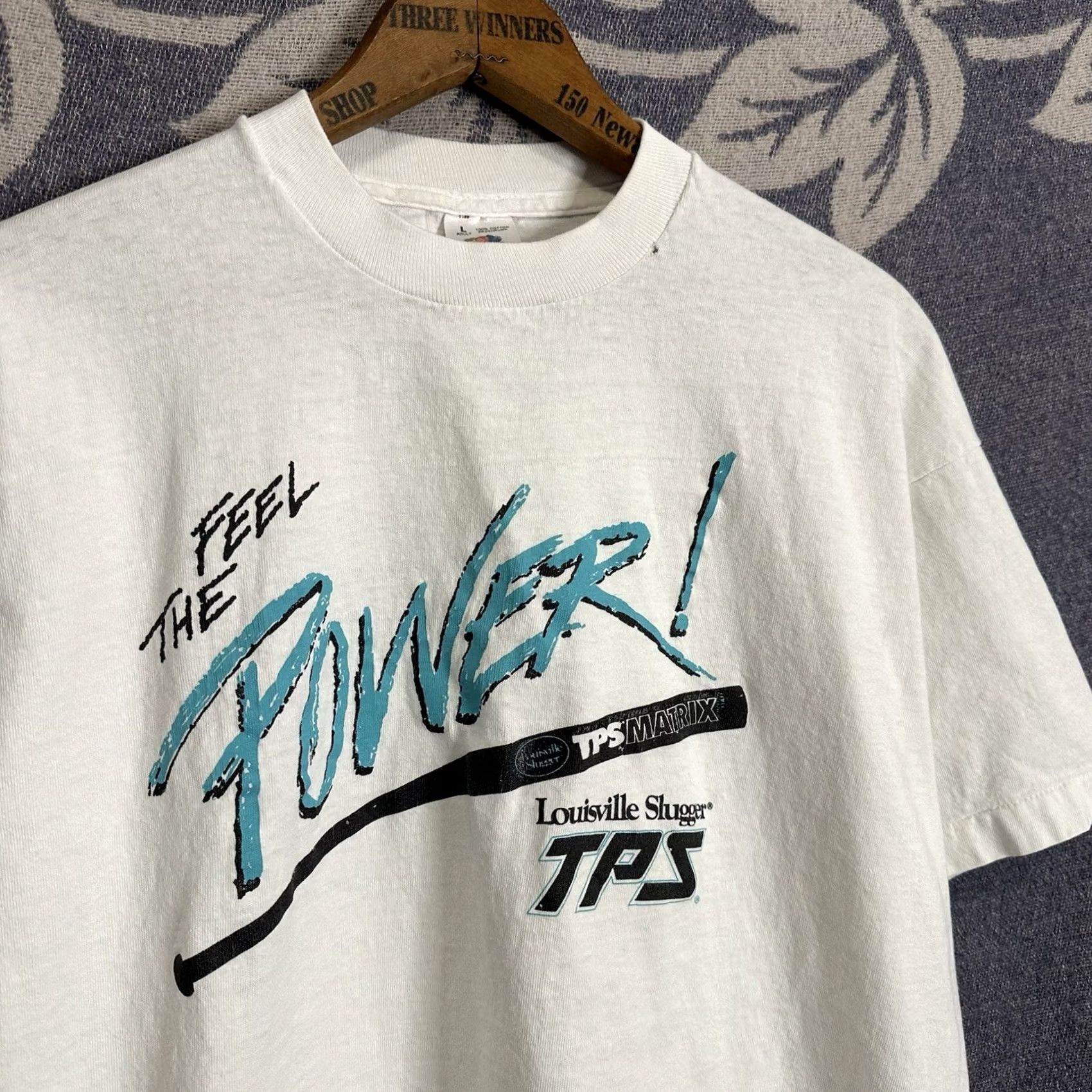 Vintage VINTAGE Louisville Slugger T Shirt Large USA 90s Graphic Manic Mens Size US L / EU 52-54 / 3 - 2 Thumbnail