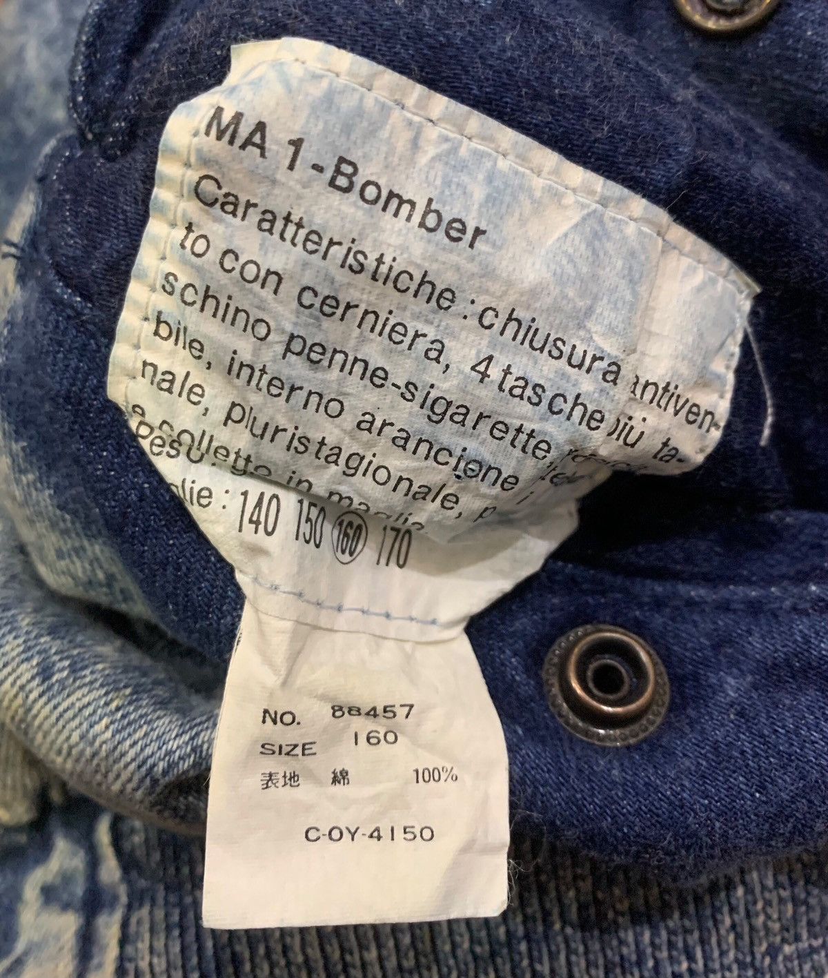 Vintage Vintage Tomcat Ma-1 Bomber Jacket Size US M / EU 48-50 / 2 - 8 Thumbnail