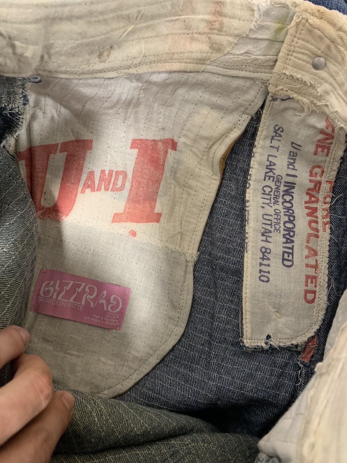 Vintage Bizzrad Country Patchwork Shorts Size US 35 - 7 Thumbnail