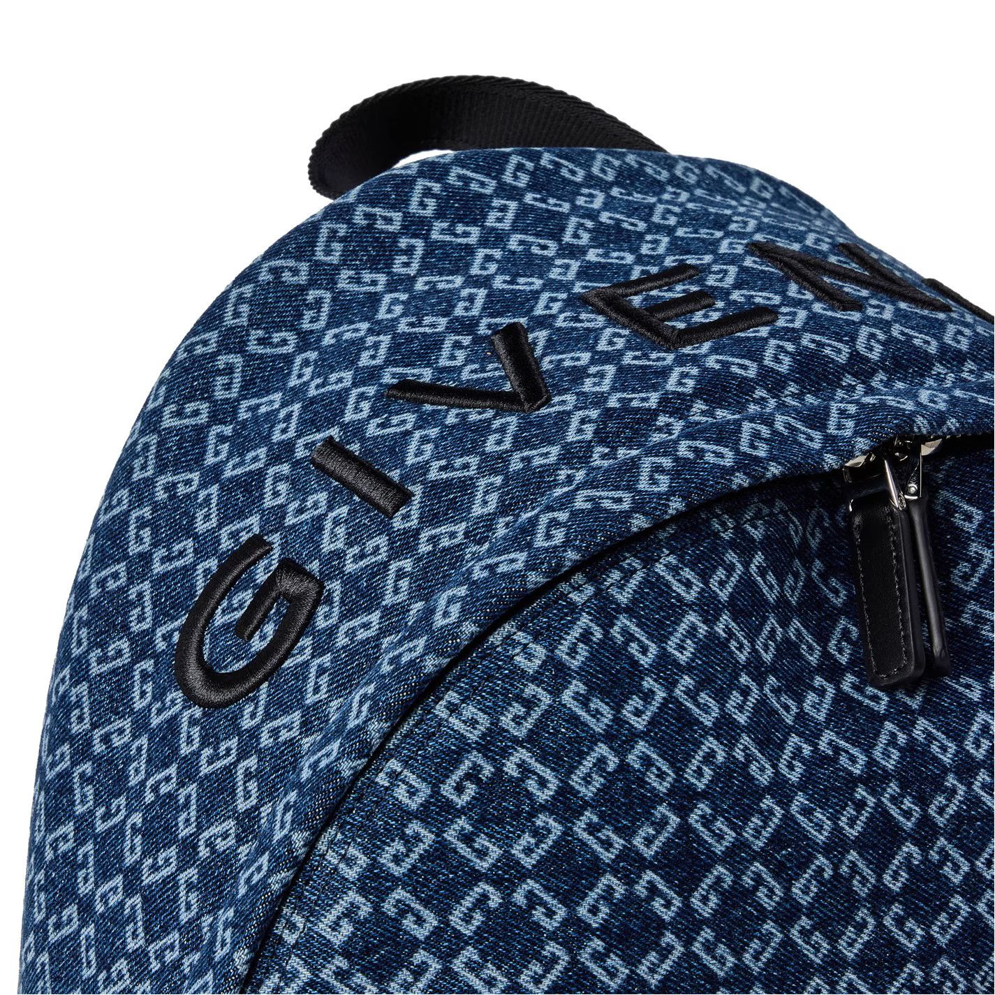 Givenchy o1g2r1mq0426 Size: OS / Essential Denim Backpack in Blue Size ONE SIZE - 3 Thumbnail