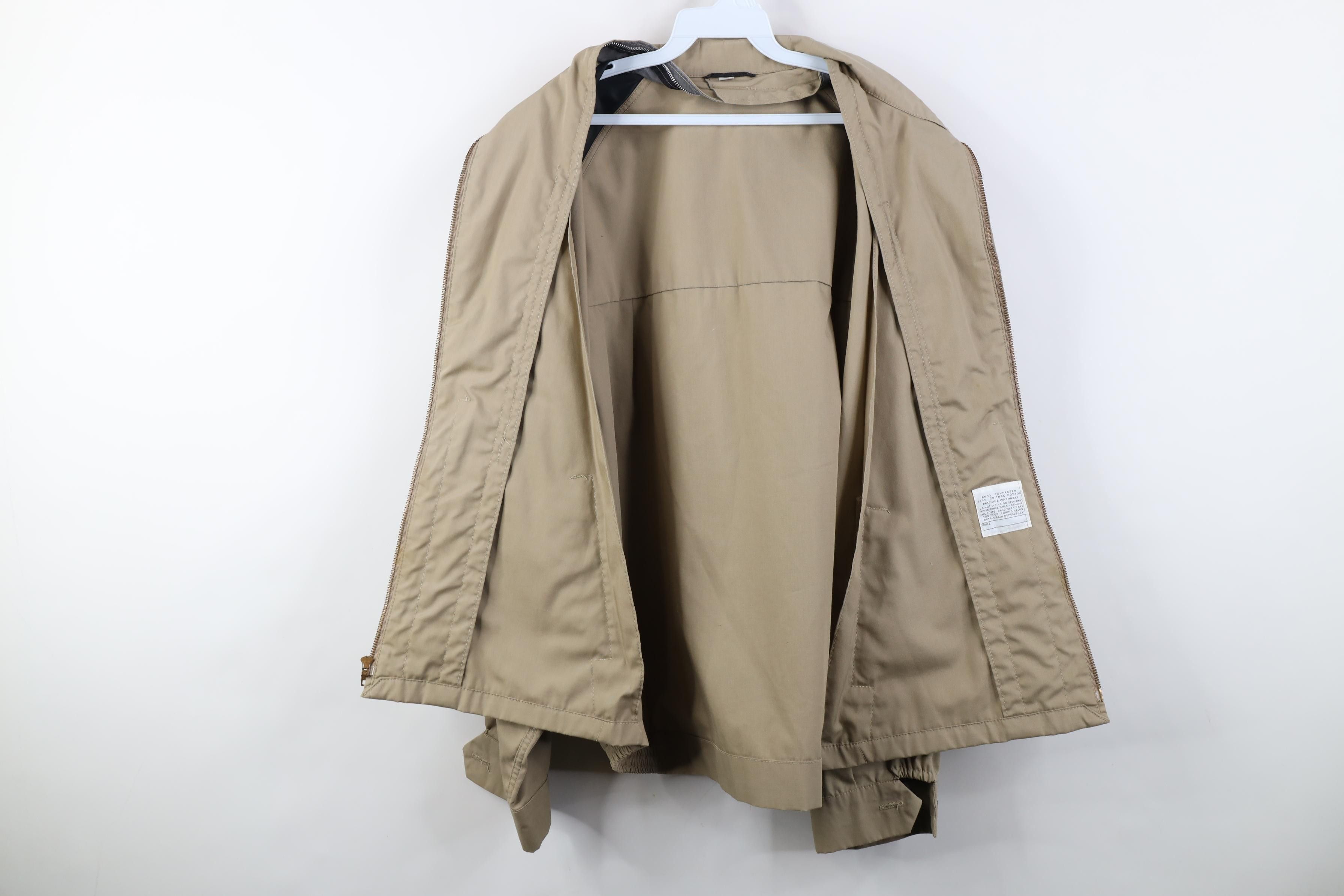 Vintage Vintage 70s Streetwear Cafe Racer Bomber Jacket Beige USA Size US XXL / EU 58 / 5 - 12 Thumbnail