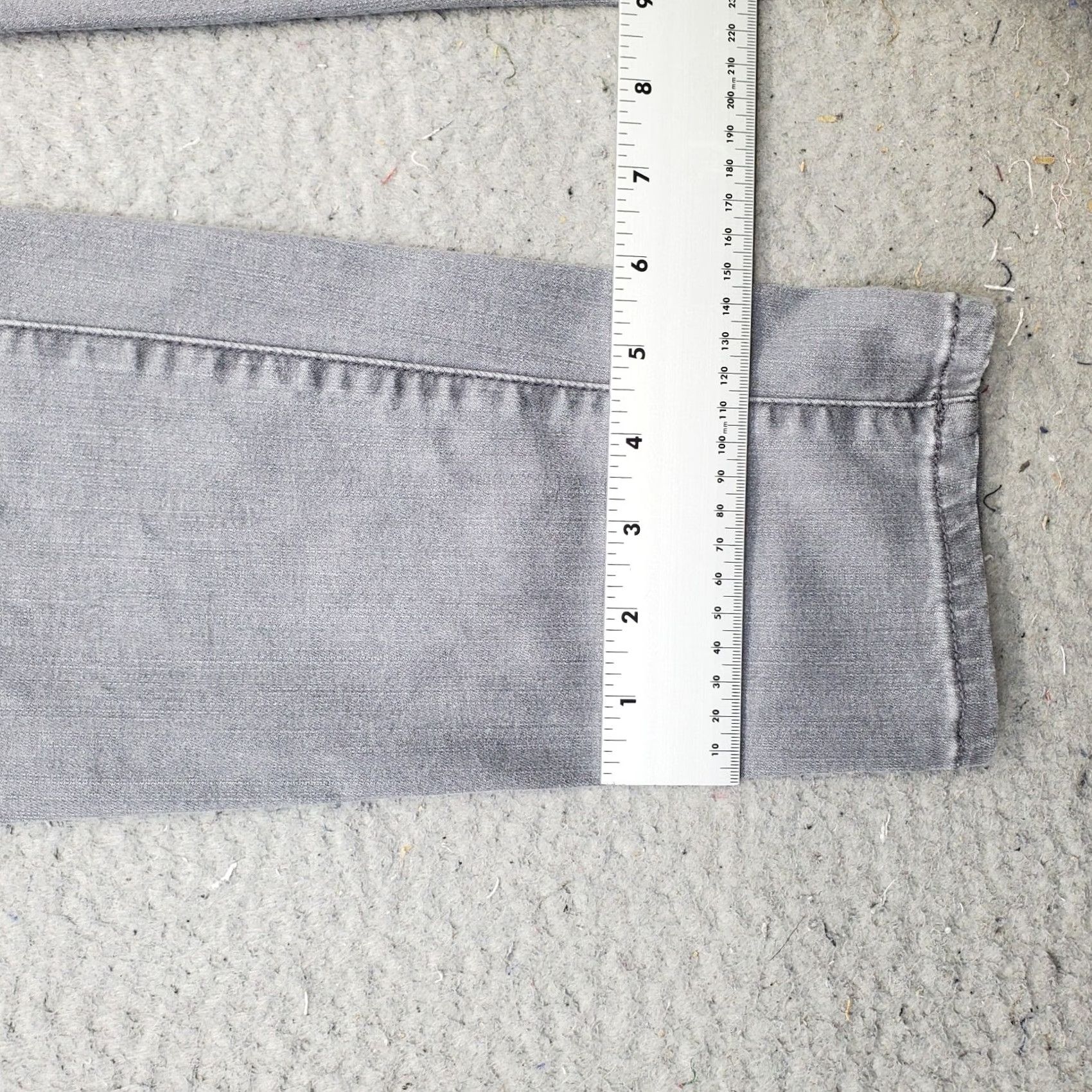 Vintage Chico's Womens 4 Gray Denim Stretch Slim Jegging Jeans Pull On Shirt Size 27" / US 4 / IT 40 - 5 Thumbnail