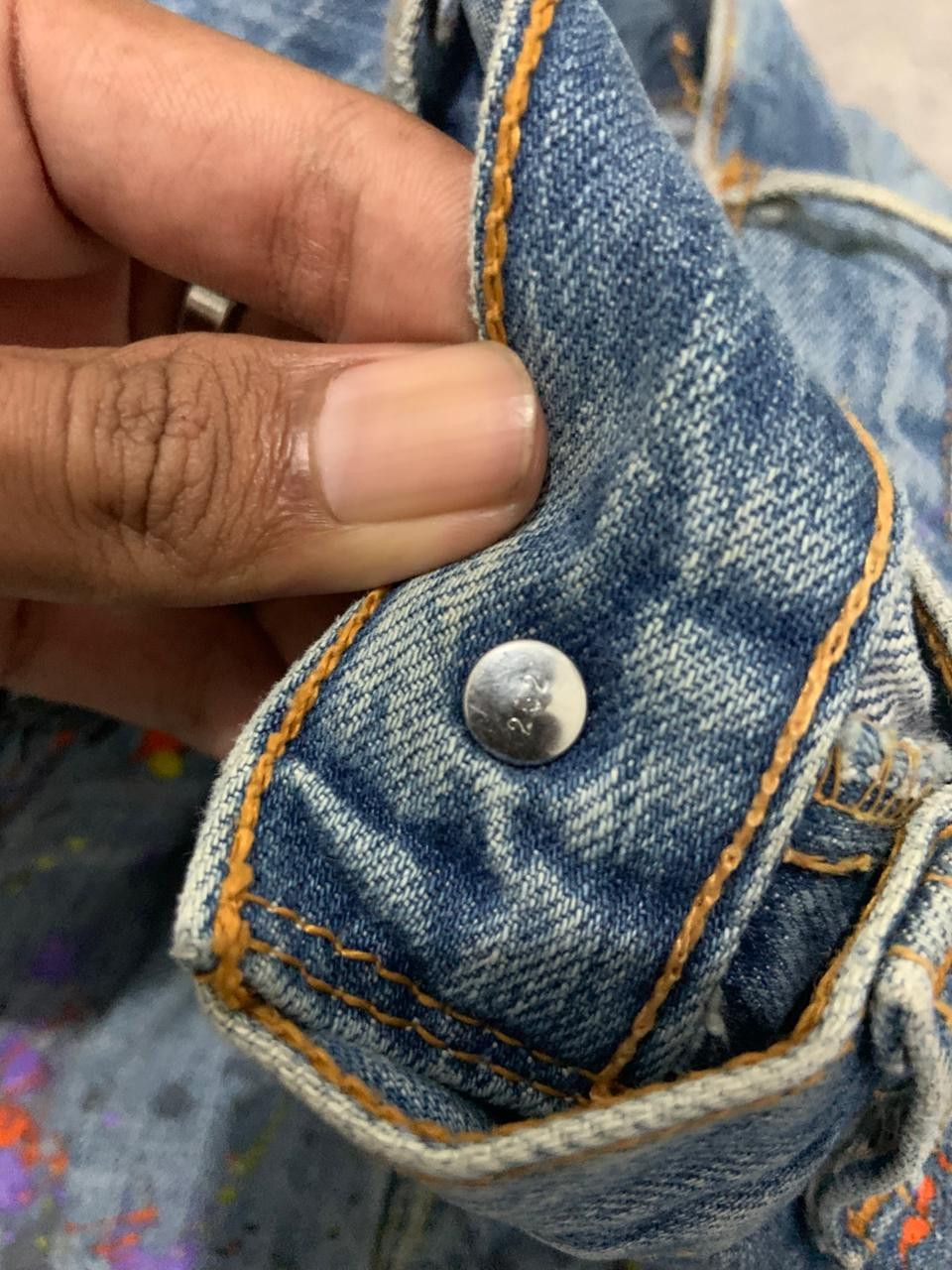Levi's Vintage Clothing Vintage Levis 501 Spaltter Denim Jeans Size US 32 / EU 48 - 3 Thumbnail