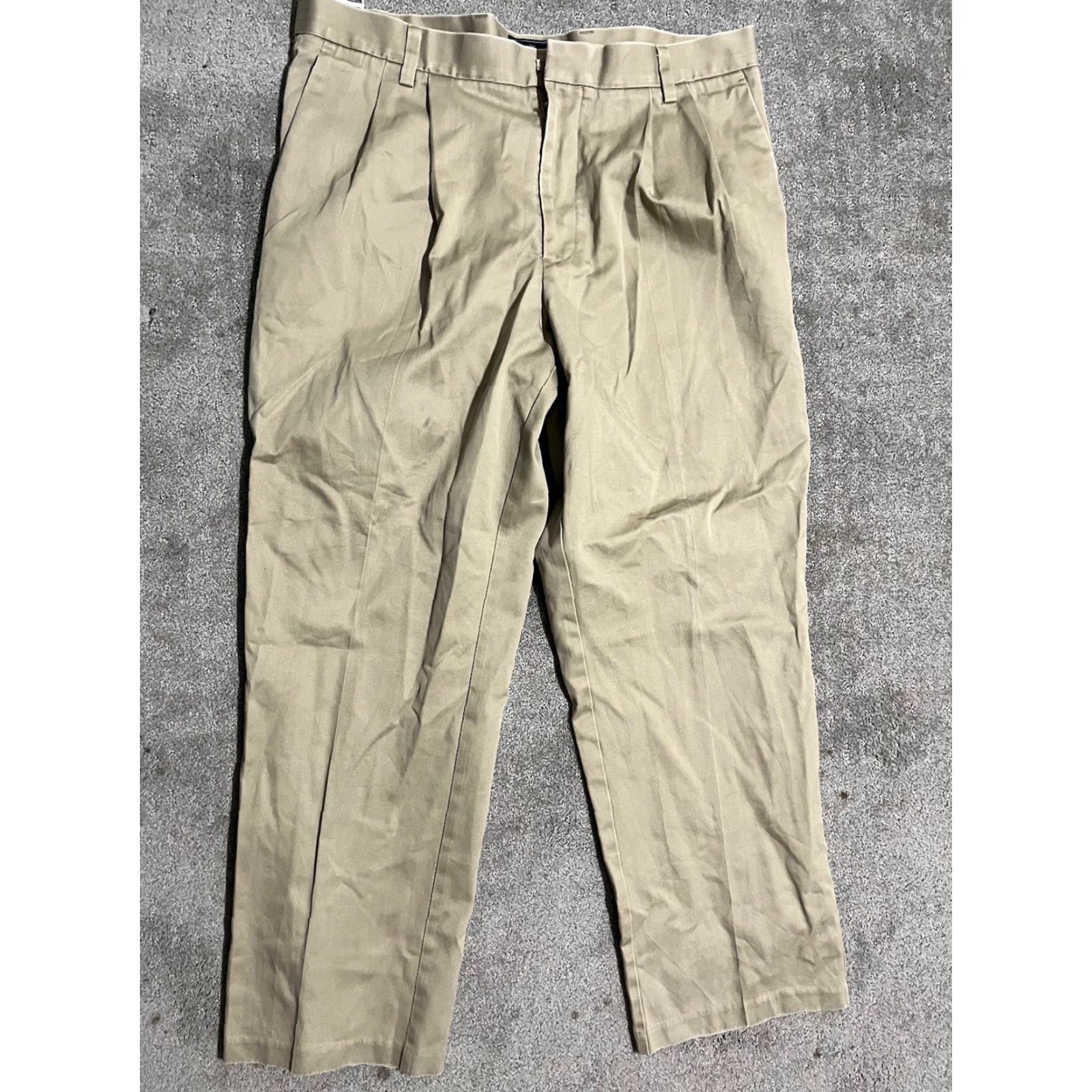 Dockers DOCKERS Classic Fit Chinos Pants 36 Men's Regular Black Solid 100% Cotton 29in Inseam 38x30 Vintage No Mens Size US 36 / EU 52 - 3 Thumbnail