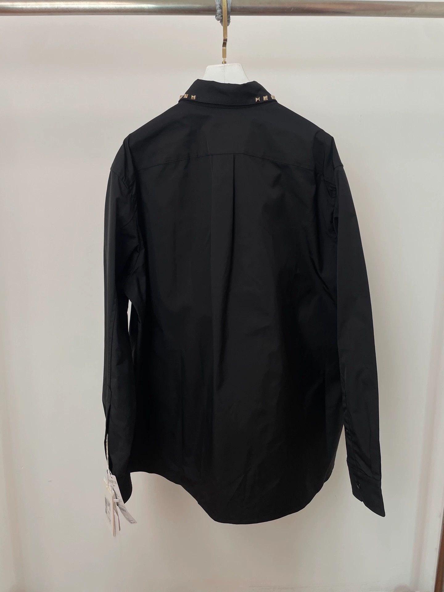 Valentino Valentino Rivet Collar Long Sleeve Black Shirt 46 Size US S / EU 44-46 / 1 - 2 Thumbnail