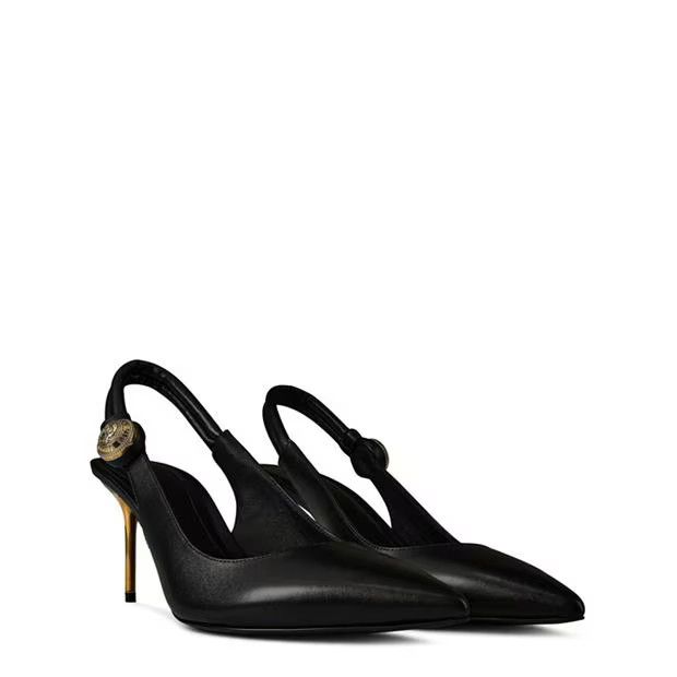 Balmain o1g2r1mq0924 Slngbck Pumps in Noir Size US 9 / IT 39 - 3 Thumbnail