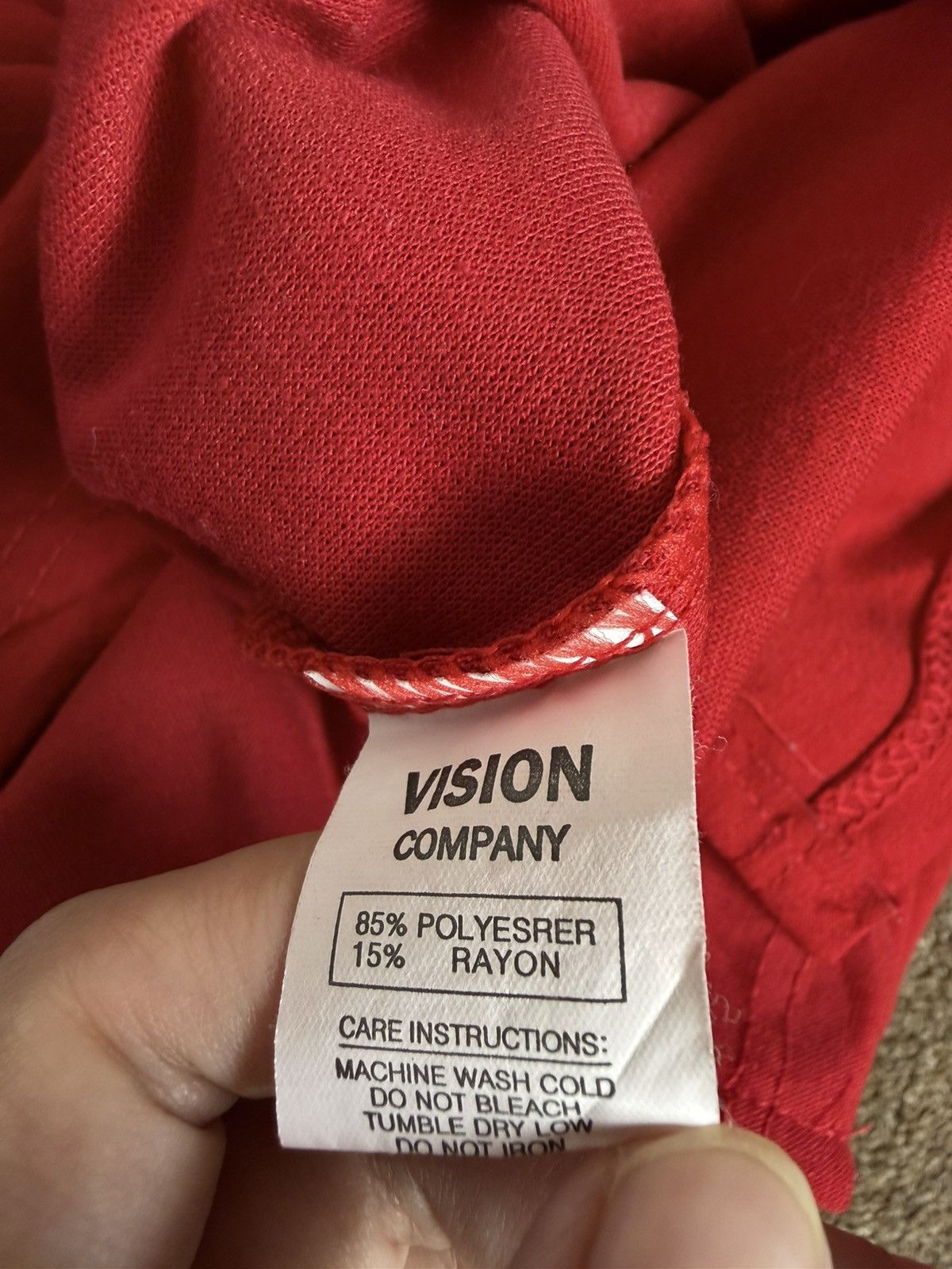 Japanese Brand Vintage Vision Crewneck Big Logo Short Sleeve Shirt Size M / US 6-8 / IT 42-44 - 11 Thumbnail