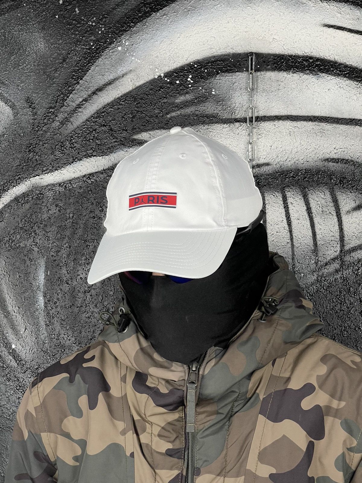Jordan Brand Air Jordan Paris Saint-Germain White Baseball Cap One Sized Fits Size ONE SIZE - 2 Thumbnail
