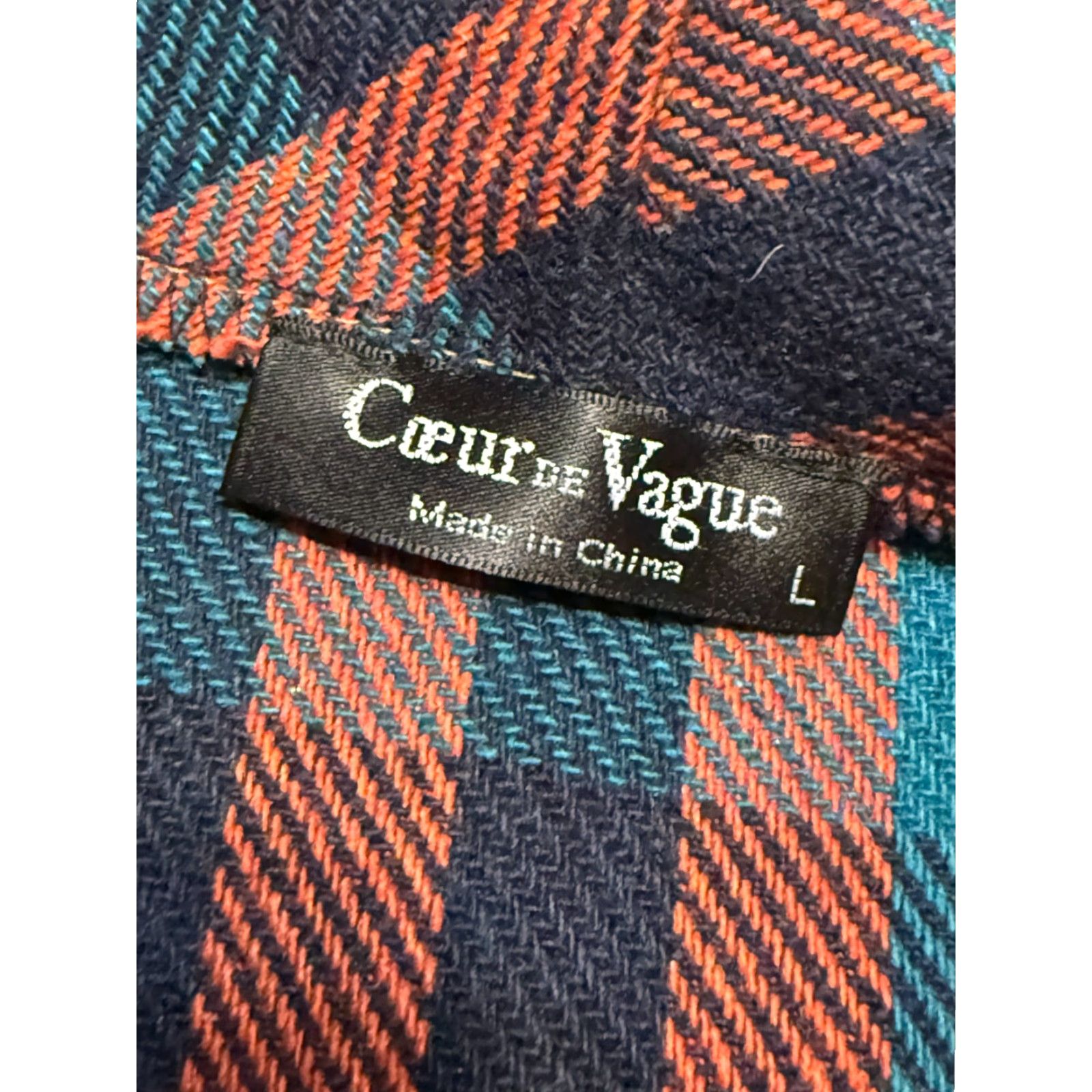 Vintage Coeur De Vague Jacket Women's Large Plaid Vest Cover Up Shirt? Size L / US 10 / IT 46 - 6 Thumbnail