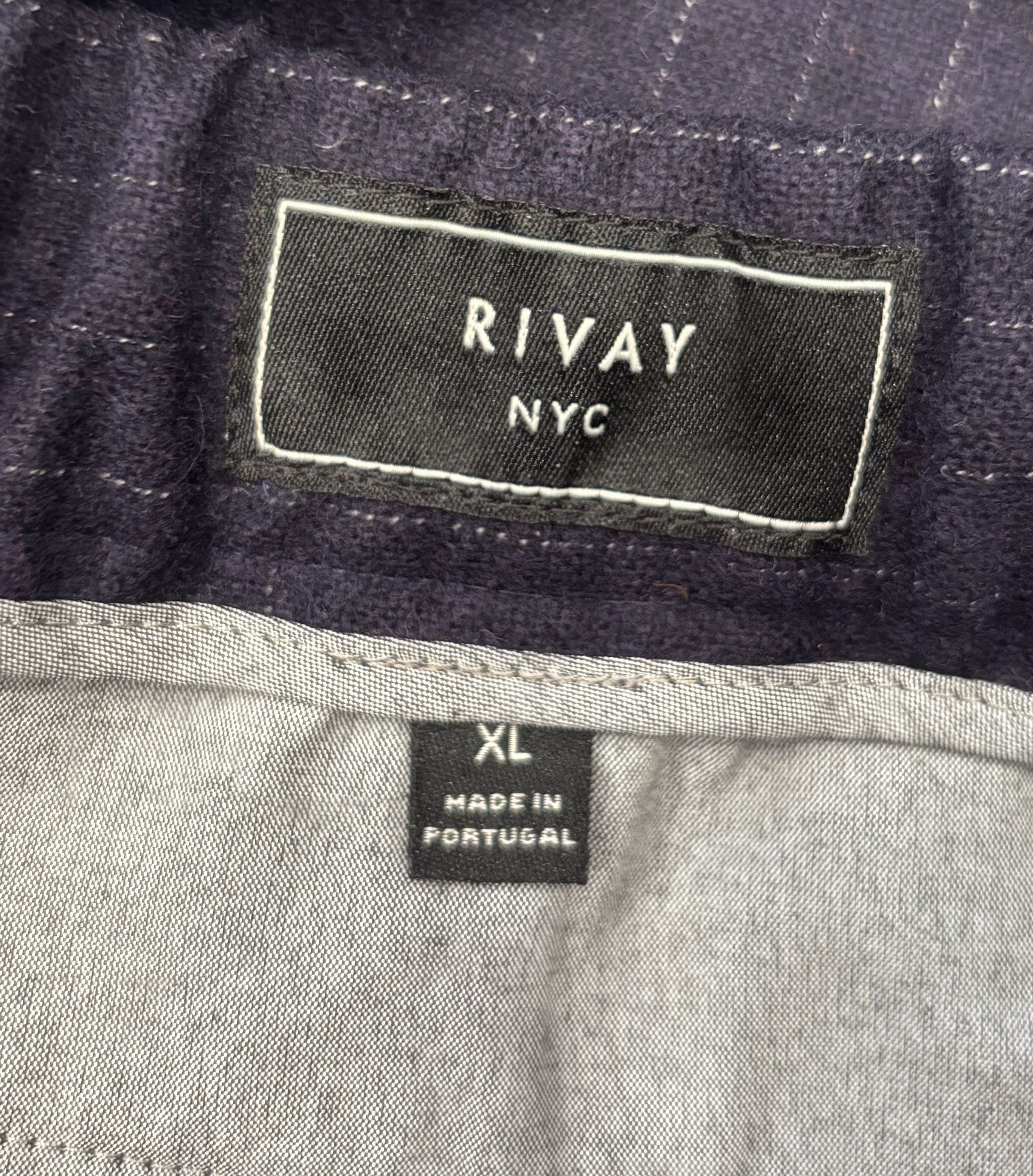 Other RIVAY Cashmere Trouser in Navy Chalkstripe - Size XL Size US 38 / EU 54 - 5 Thumbnail