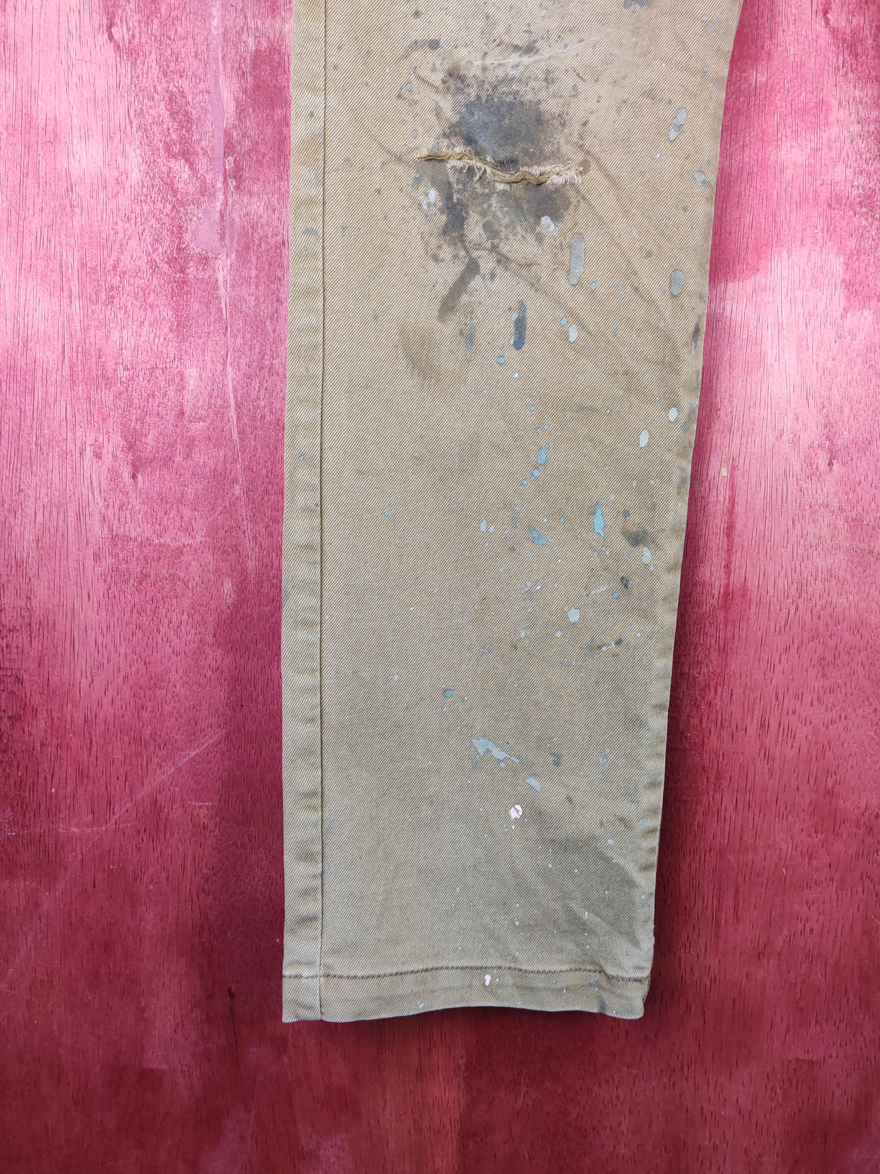Fine Assist Brown Distressed Ripped Jeans #S17 95