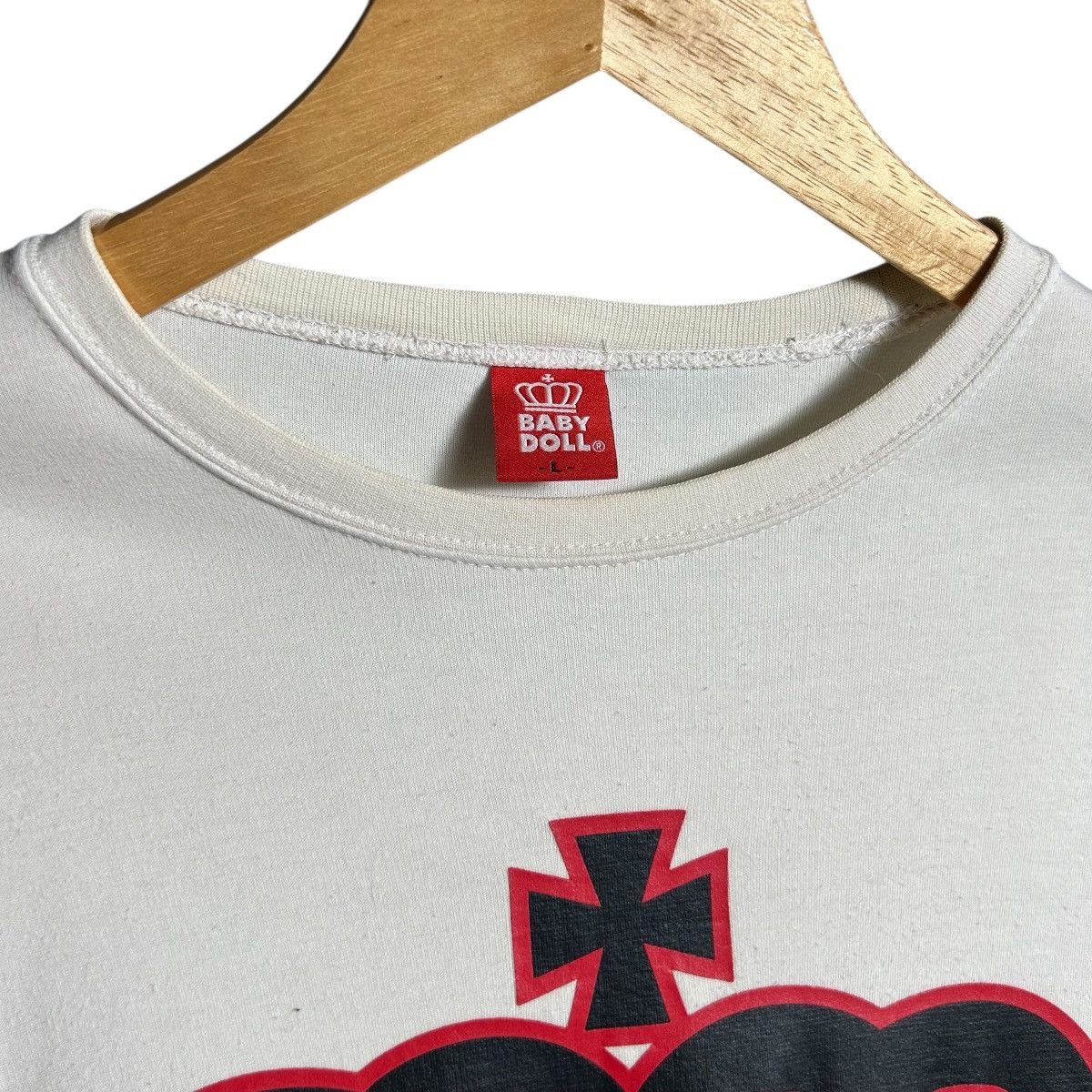 Japanese Brand Baby Doll Big Logo Long Sleeve T Shirt Size L / US 10 / IT 46 - 5 Thumbnail