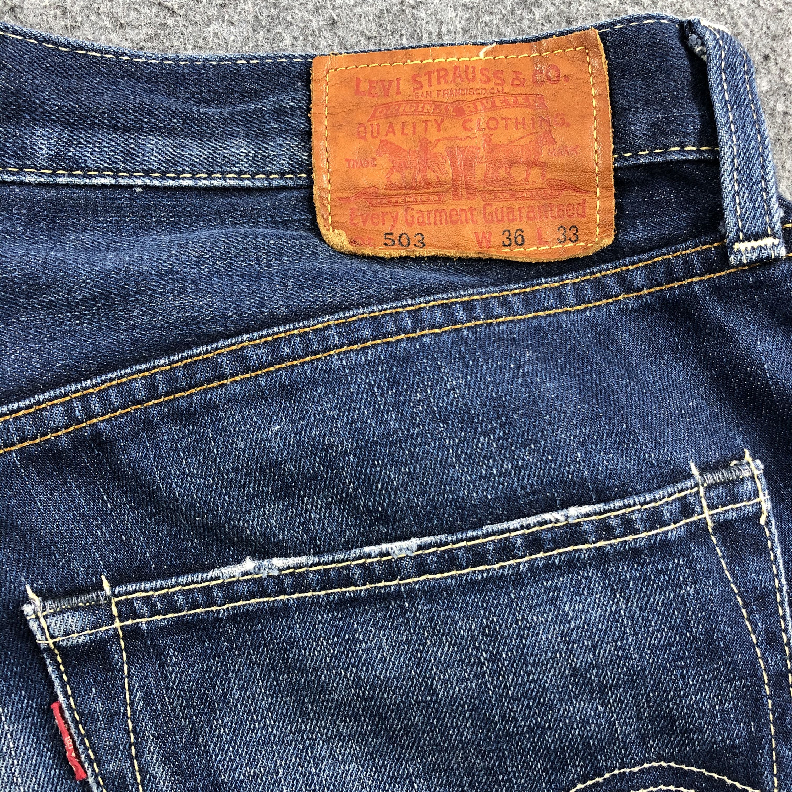 Levi's × Vintage Vintage 90s Blue Wash Levis 503 Jeans-JM1448 Size US 37 - 6 Thumbnail