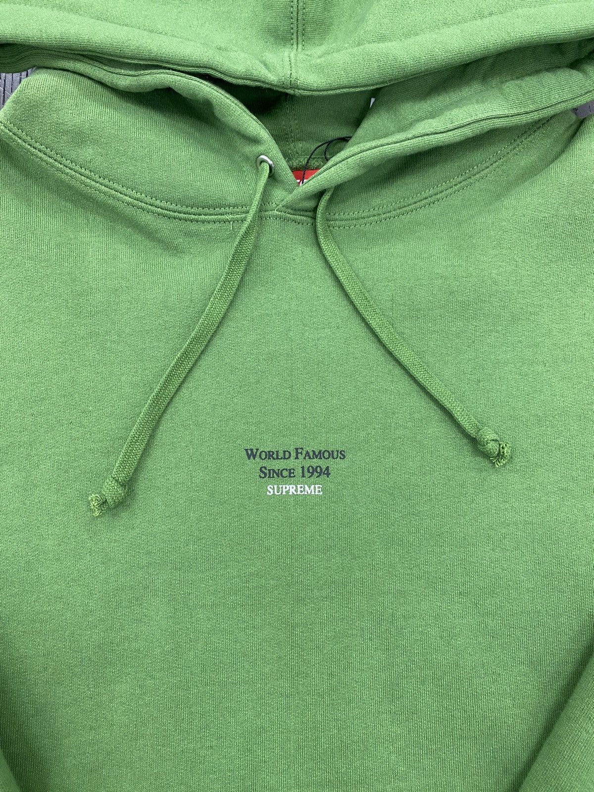 Supreme Supreme World Famous Micro Hoodie Green Size US XL / EU 56 / 4 - 2 Thumbnail
