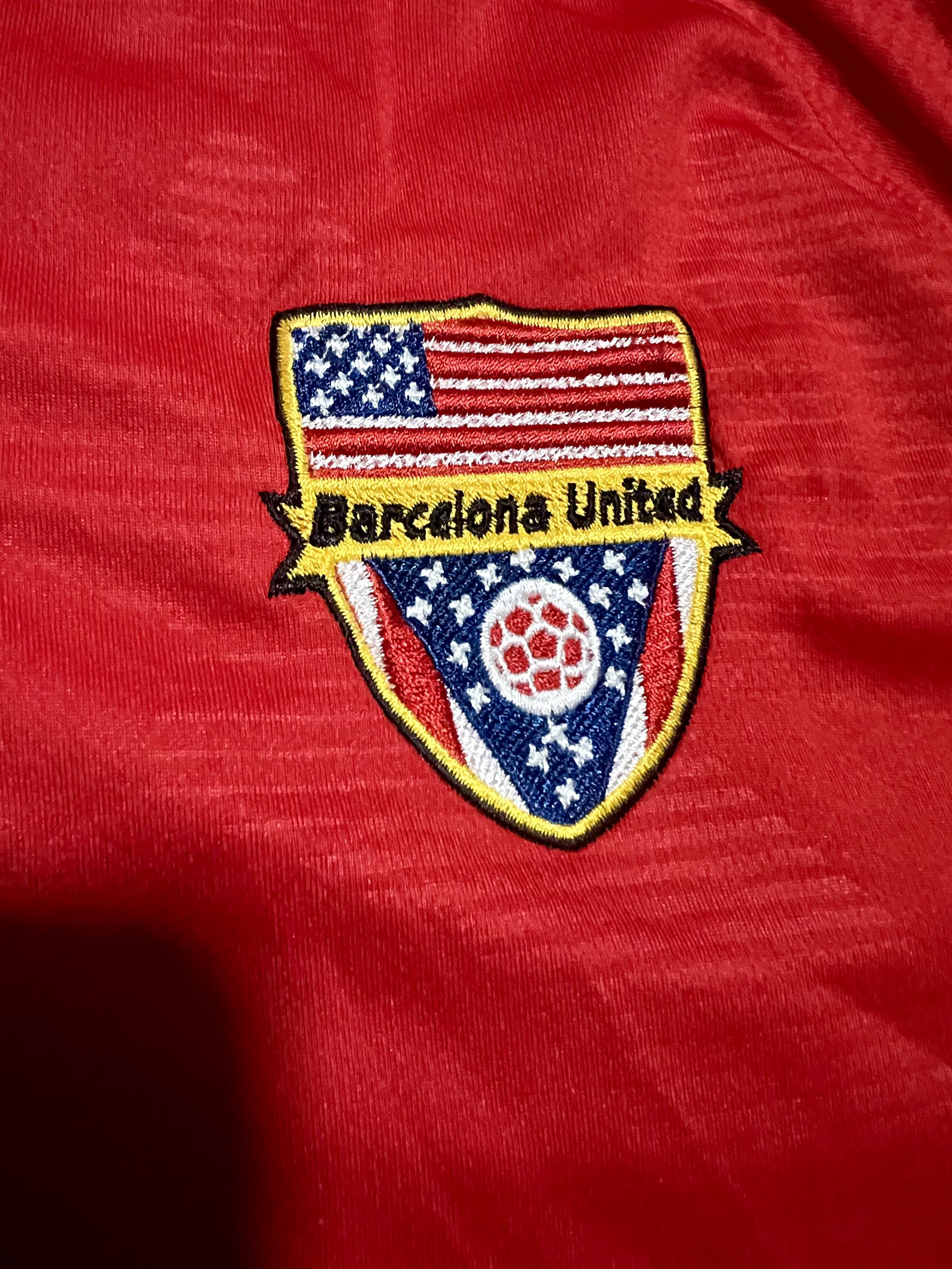 Nike Barcelona United Nike Dri-Fit Red Soccer Jersey Size US L / EU 52-54 / 3 - 5 Thumbnail