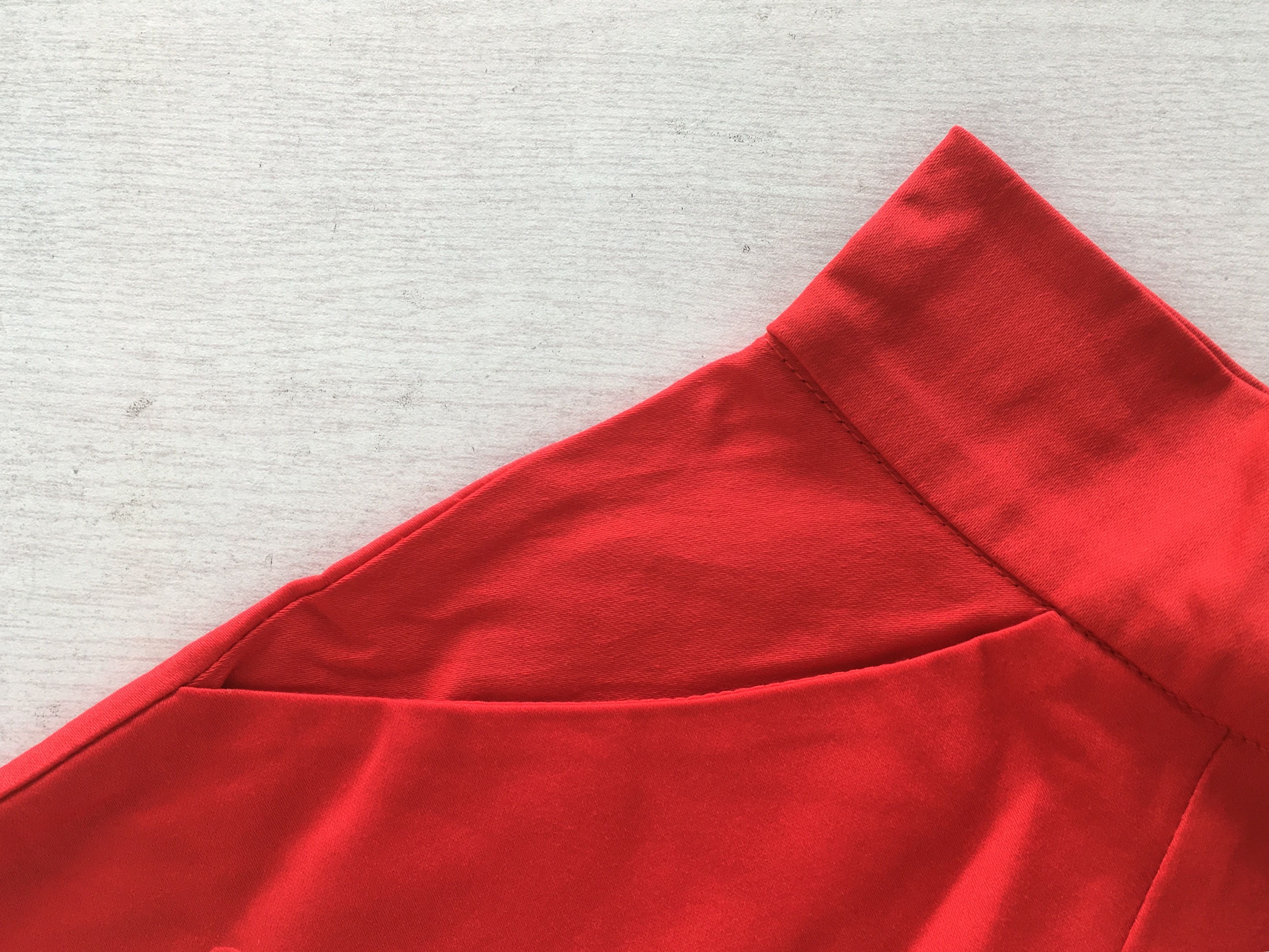 Other Full circel red midi skirt vintage style for women Size 38" / US 16 / IT 52 - 3 Thumbnail
