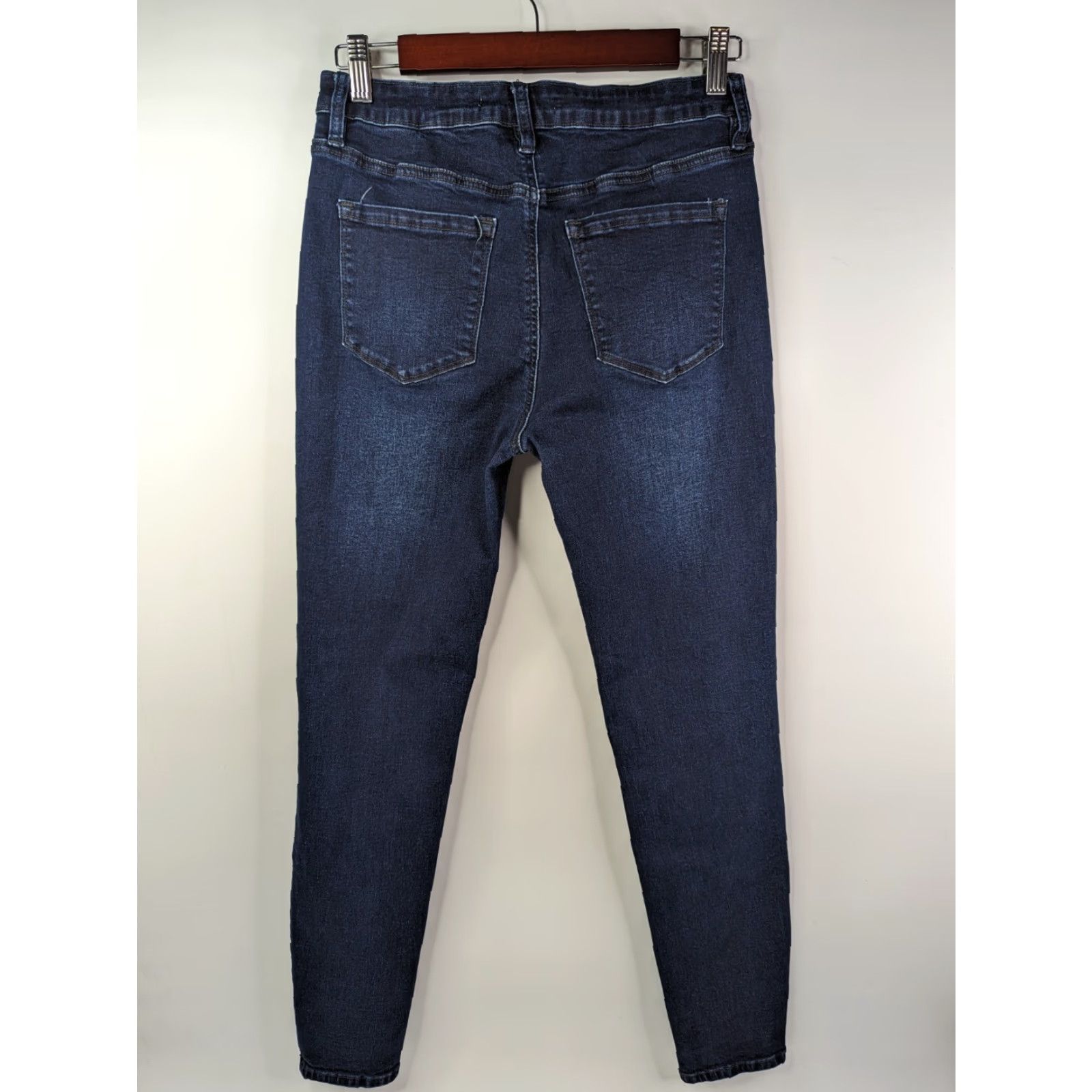 Vintage KanCan Jeans Skinny High Rise Dark Wash Size 9 Blue Denim Slim Regular Women KC11235SD Size 30" / US 8 / IT 44 - 4 Thumbnail
