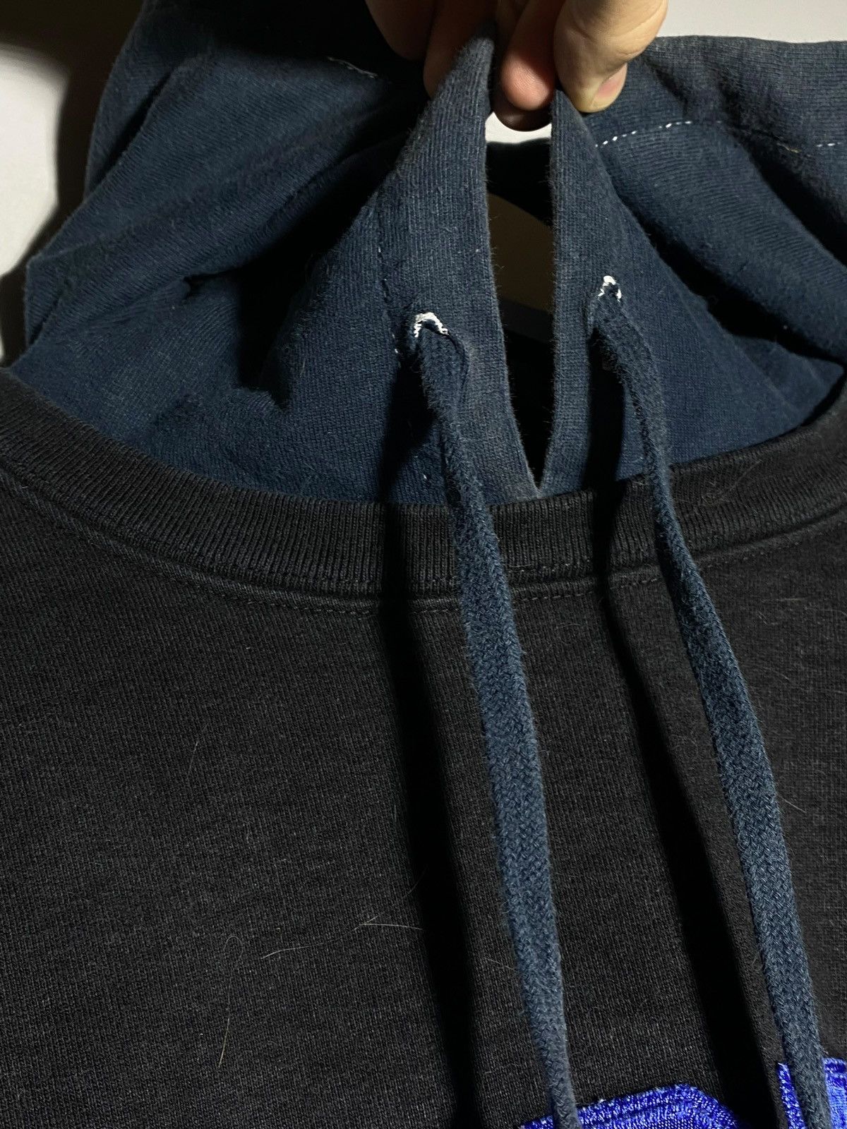 Supreme Supreme S/S 2014 Hooded Crewneck Pullover Black Distressed Size US L / EU 52-54 / 3 - 8 Thumbnail