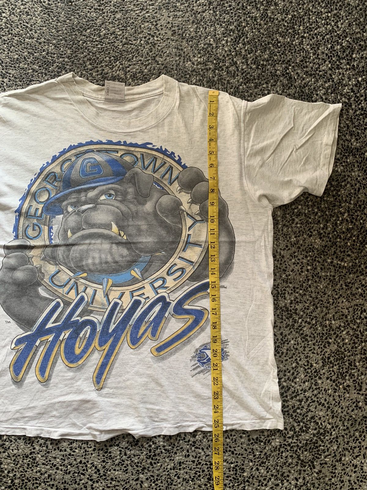 Vintage Vintage 90s University Of Georgetown Hoyas T shirt Size US L / EU 52-54 / 3 - 11 Thumbnail