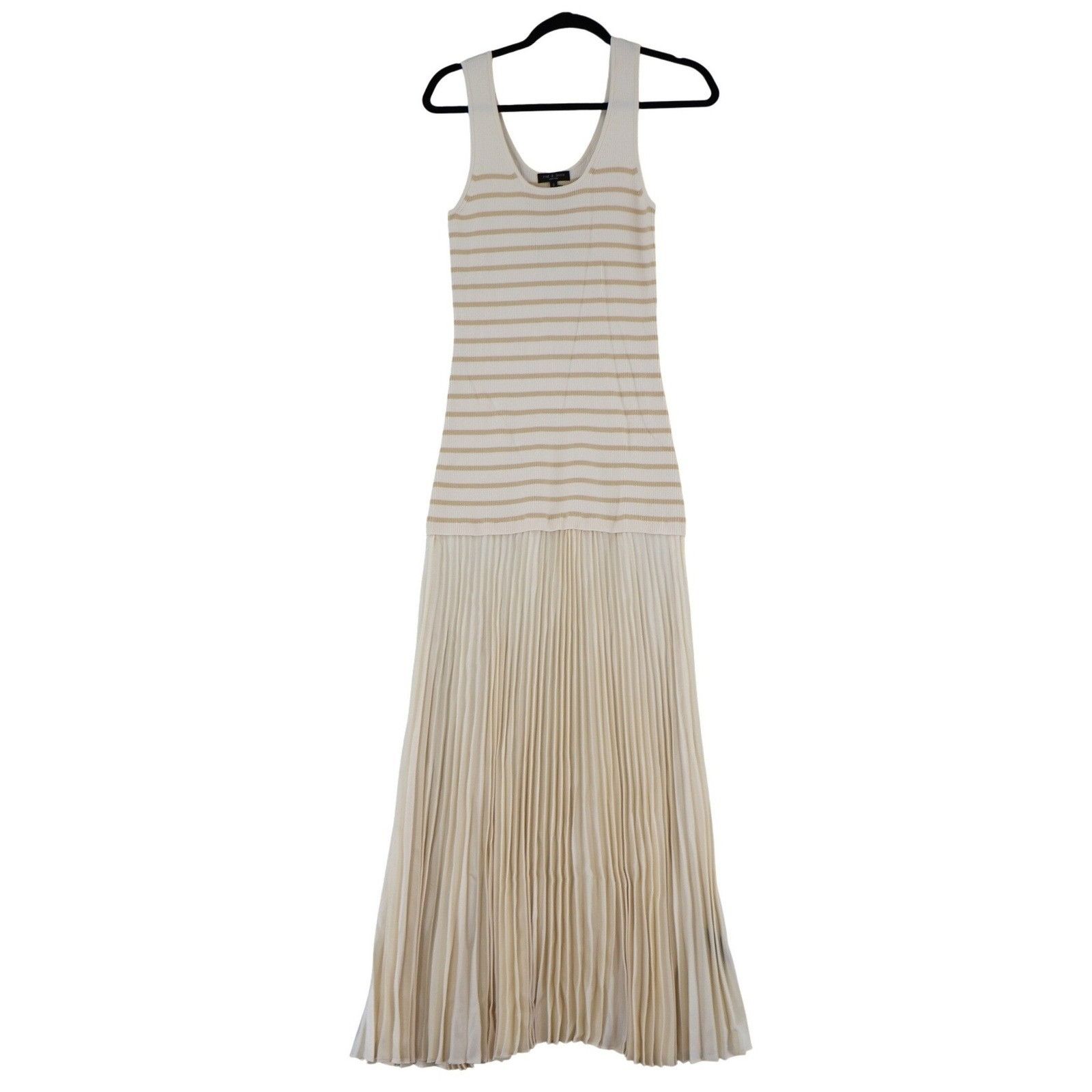 Rag & Bone rag & bone Millie Strip Tank Dress Women L Pleated Maxi Boho Size L / US 10 / IT 46 - 1 Thumbnail