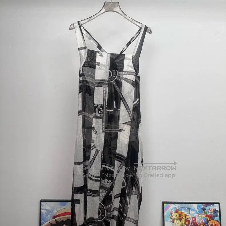 Hermes Hermes Printed Color Block Long Sleeveless Dress Size XS / US 0-2 / IT 36-38 - 3 Thumbnail