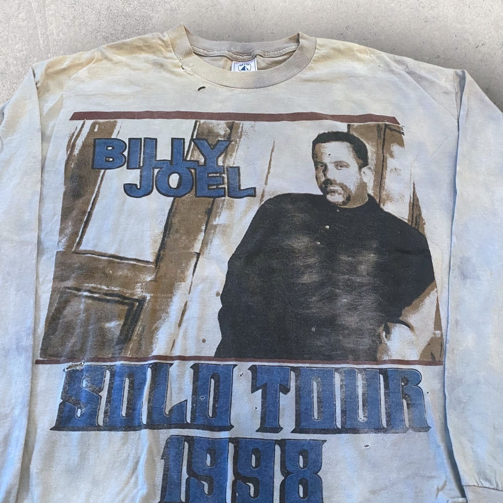 Band Tees Vintage 1988 Billy Joel Tour Distressed Cropped T Shirt Size US XL / EU 56 / 4 - 3 Thumbnail