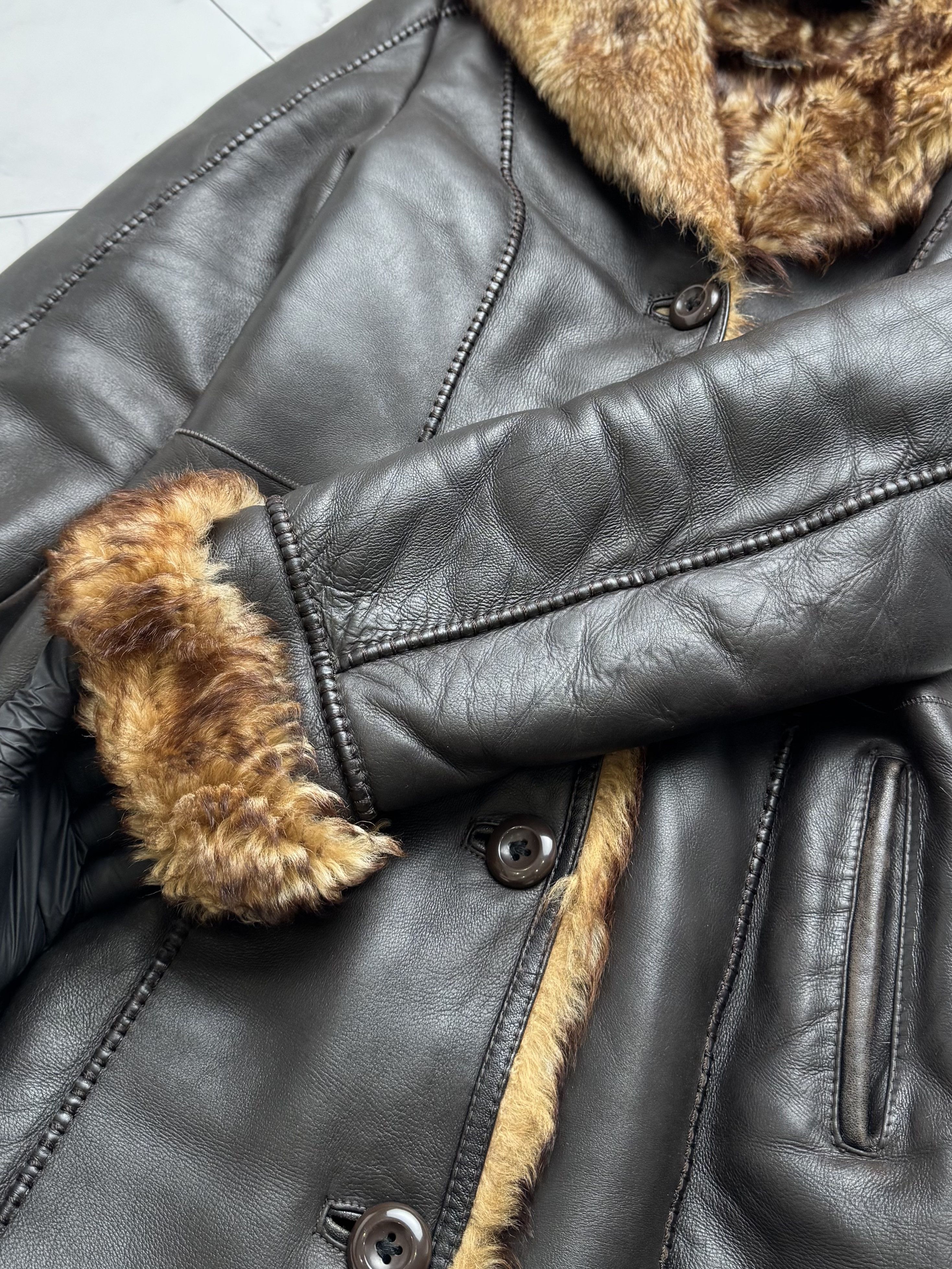 Japanese Brand Vintage Real Sheepskin Hooded Coat (B550)E2D15 Size S / US 4 / IT 40 - 4 Thumbnail