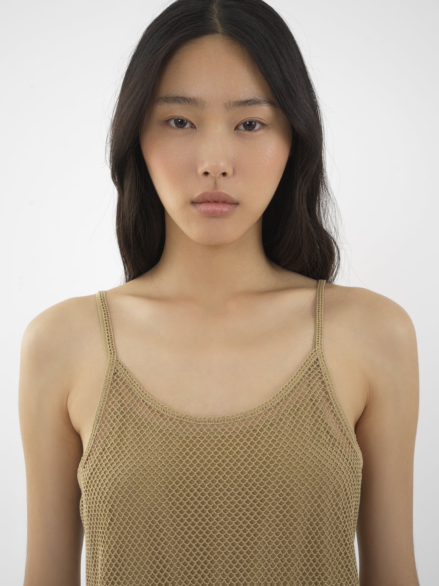 Chloe o1loc1c0325 CHC24 Tank Top in Safari Khaki Size L / US 10 / IT 46 - 6 Thumbnail