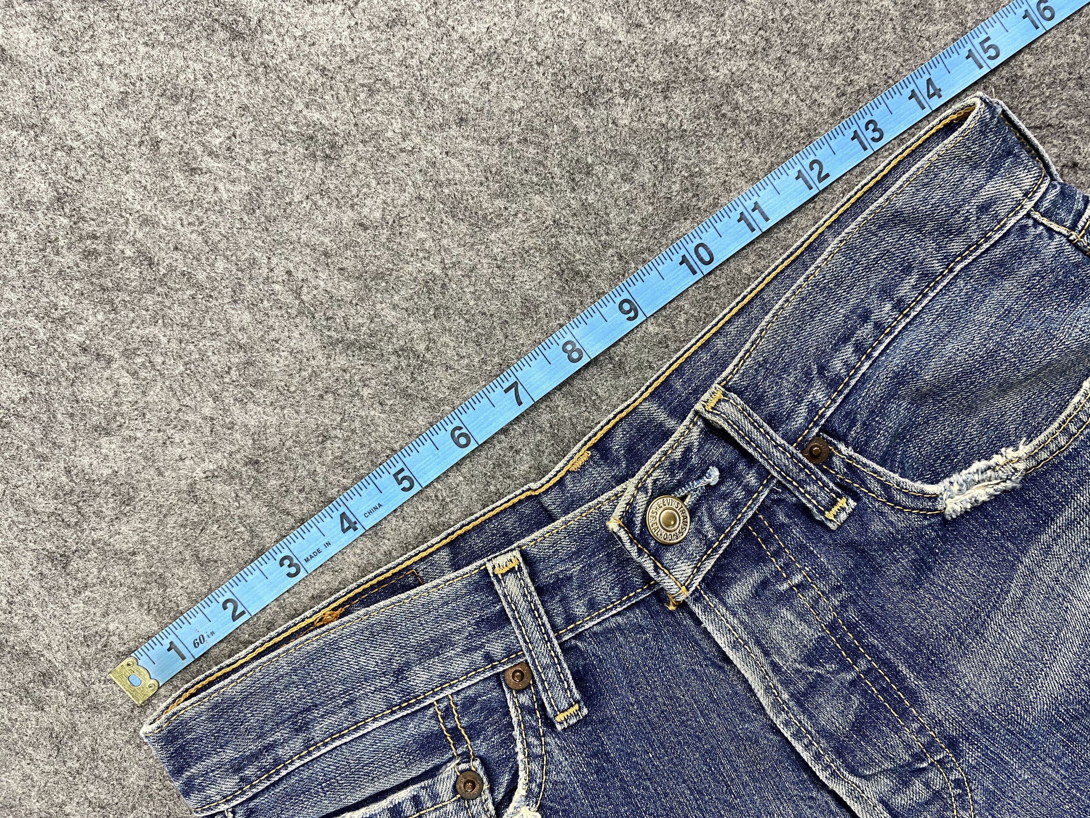 Levi's Blue Distressed Vintage Levi's 501 29x27.5 Denim -JN1174 Size US 29 - 5 Thumbnail
