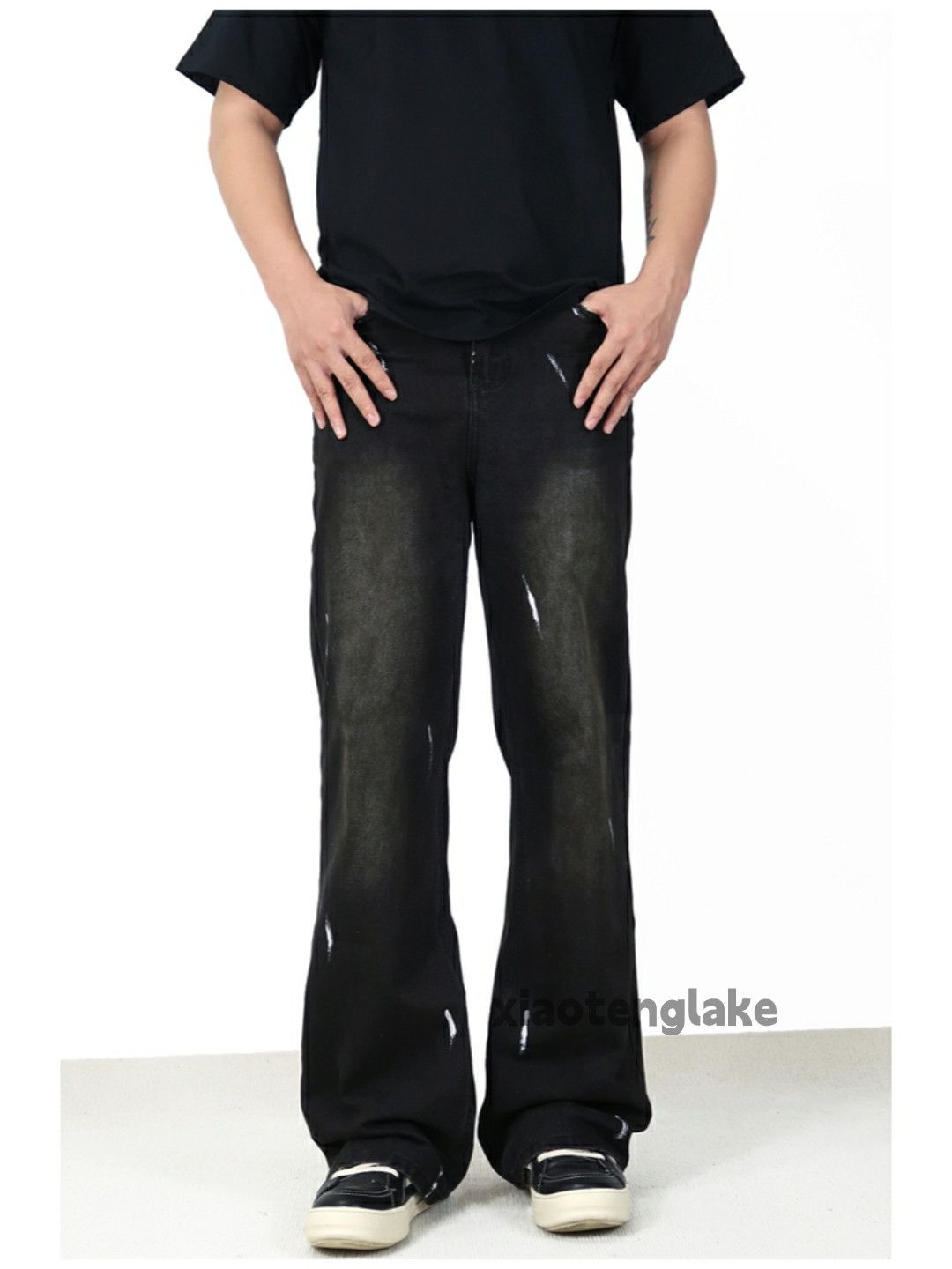 Jean × Vintage washed faded y2k skate hiphop punk flared jeans Size US 30 / EU 46 - 3 Thumbnail