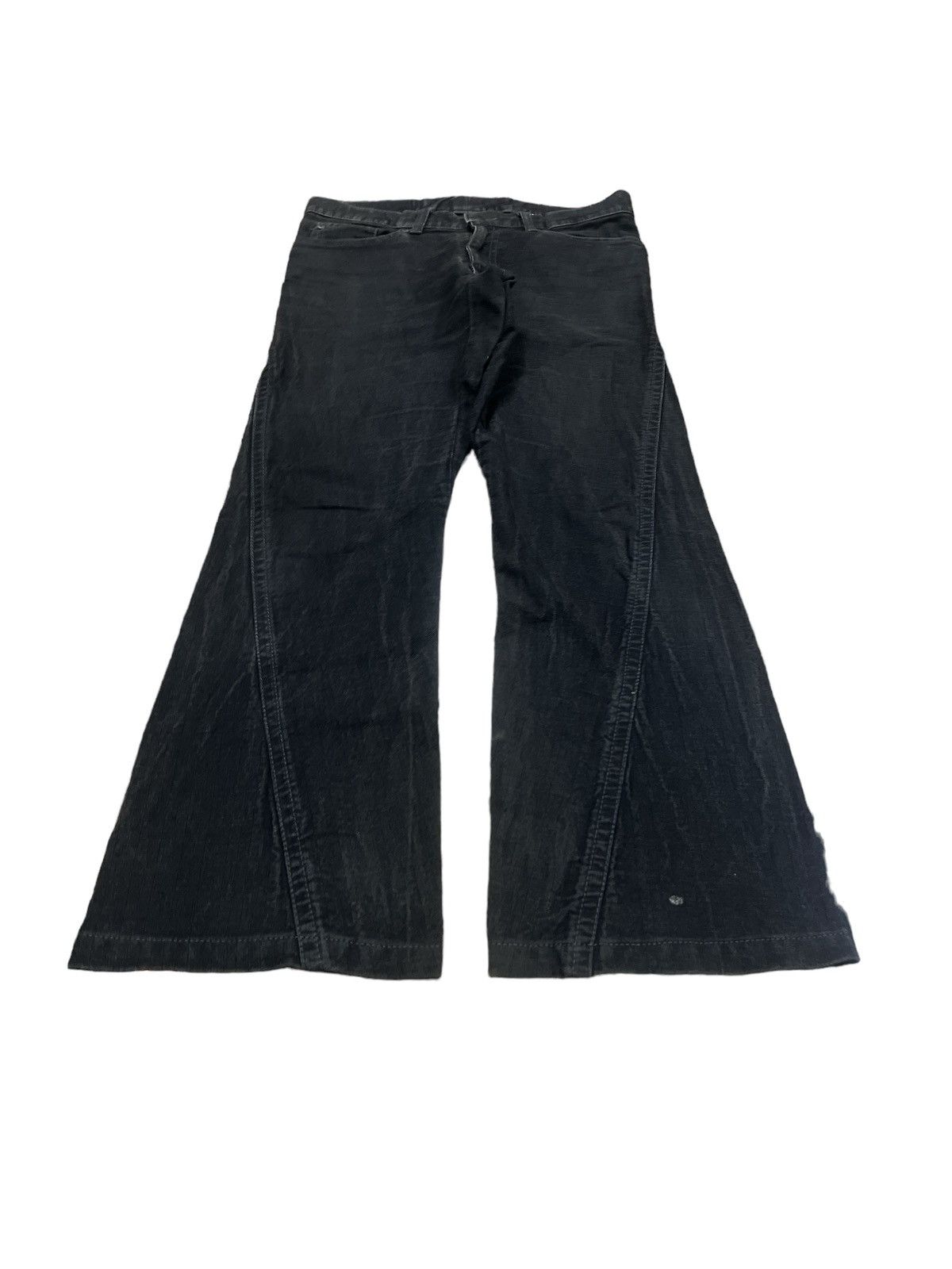 Japanese Brand × Vintage FLARED🔥CUSTOME CULTURE TWIST DENIM PANT Size US 31 - 2 Thumbnail