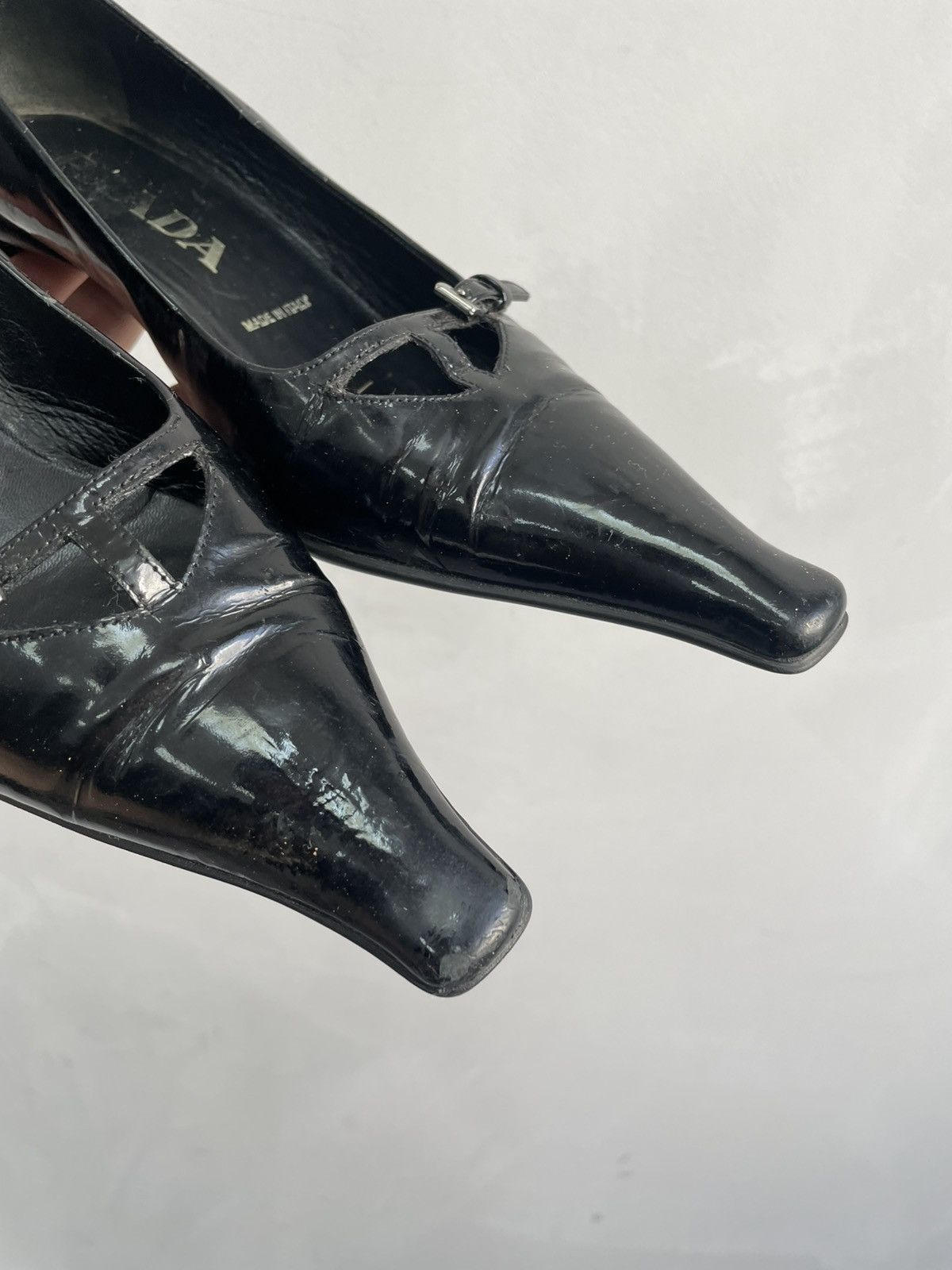 Prada Leather y2k Prada mules retro style herl boots hype Size US 8 / IT 38 - 5 Thumbnail