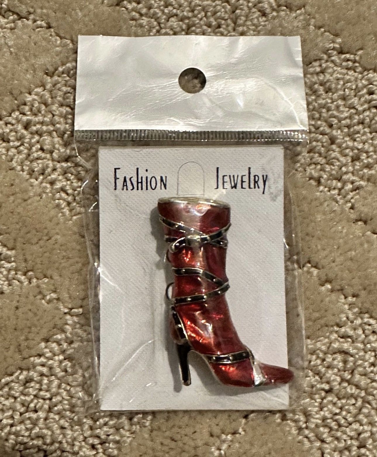 Other Red Boot Pin Size ONE SIZE - 1 Thumbnail