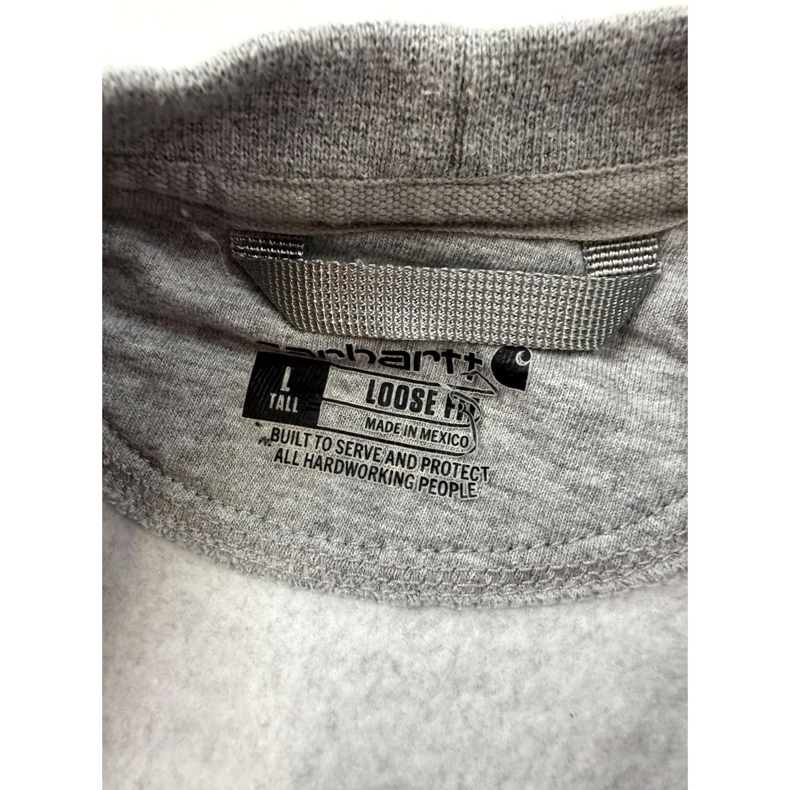 Carhartt Carhartt Sweatshirt Mens Large Tall Gray Crewneck Pullover Logo Fleece Big LT Size US L / EU 52-54 / 3 - 4 Thumbnail