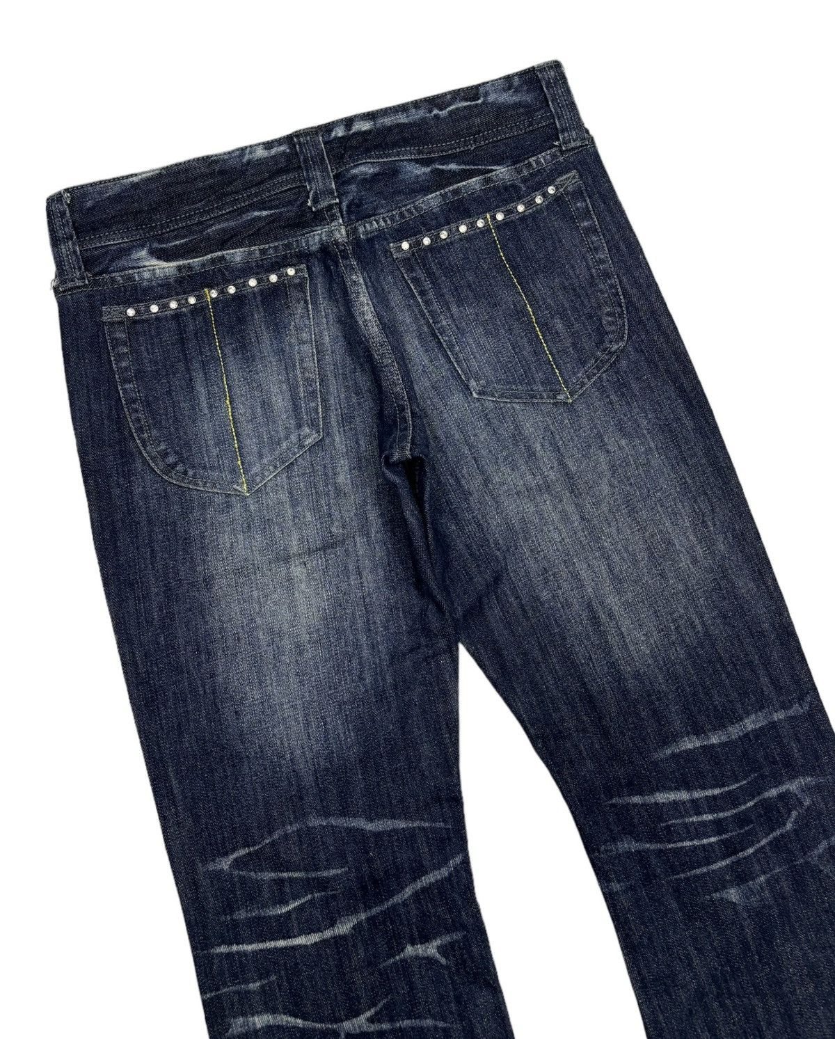 Murder License MURDER LICENSE STUDDED DISTRESS FLARED JEANS Size US 32 / EU 48 - 8 Thumbnail