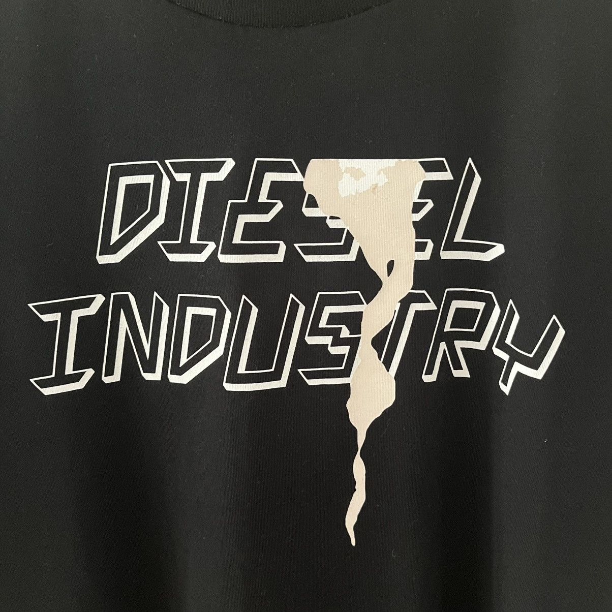 Diesel Diesel Big Central Logo Black Tee Streetwear Y2K Size US L / EU 52-54 / 3 - 2 Thumbnail