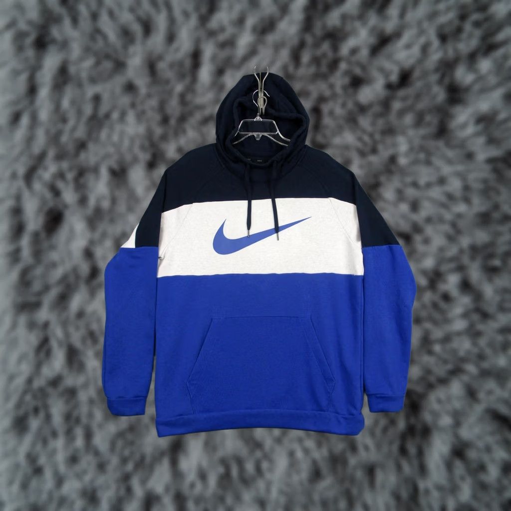 Nike Nike Hoodie Mens Large Blue Colorblock Dri-FIT Pullover Sweatshirt DJ0280-451 Size US L / EU 52-54 / 3 - 1 Thumbnail