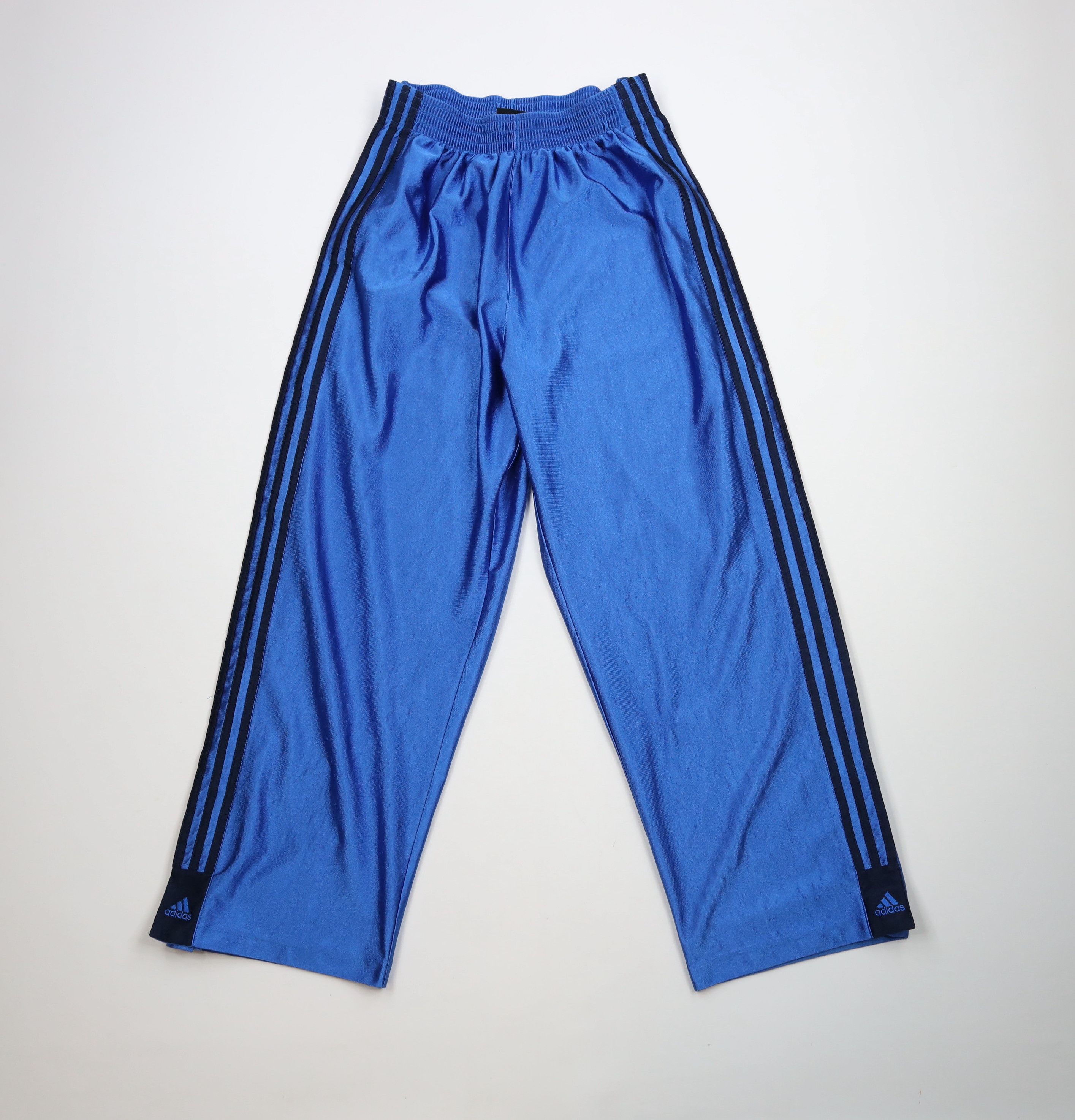 Adidas × Vintage Vintage Y2K 2005 Adidas Striped Wide Leg Tearaway Pants Size US 34 / EU 50 - 1 Thumbnail