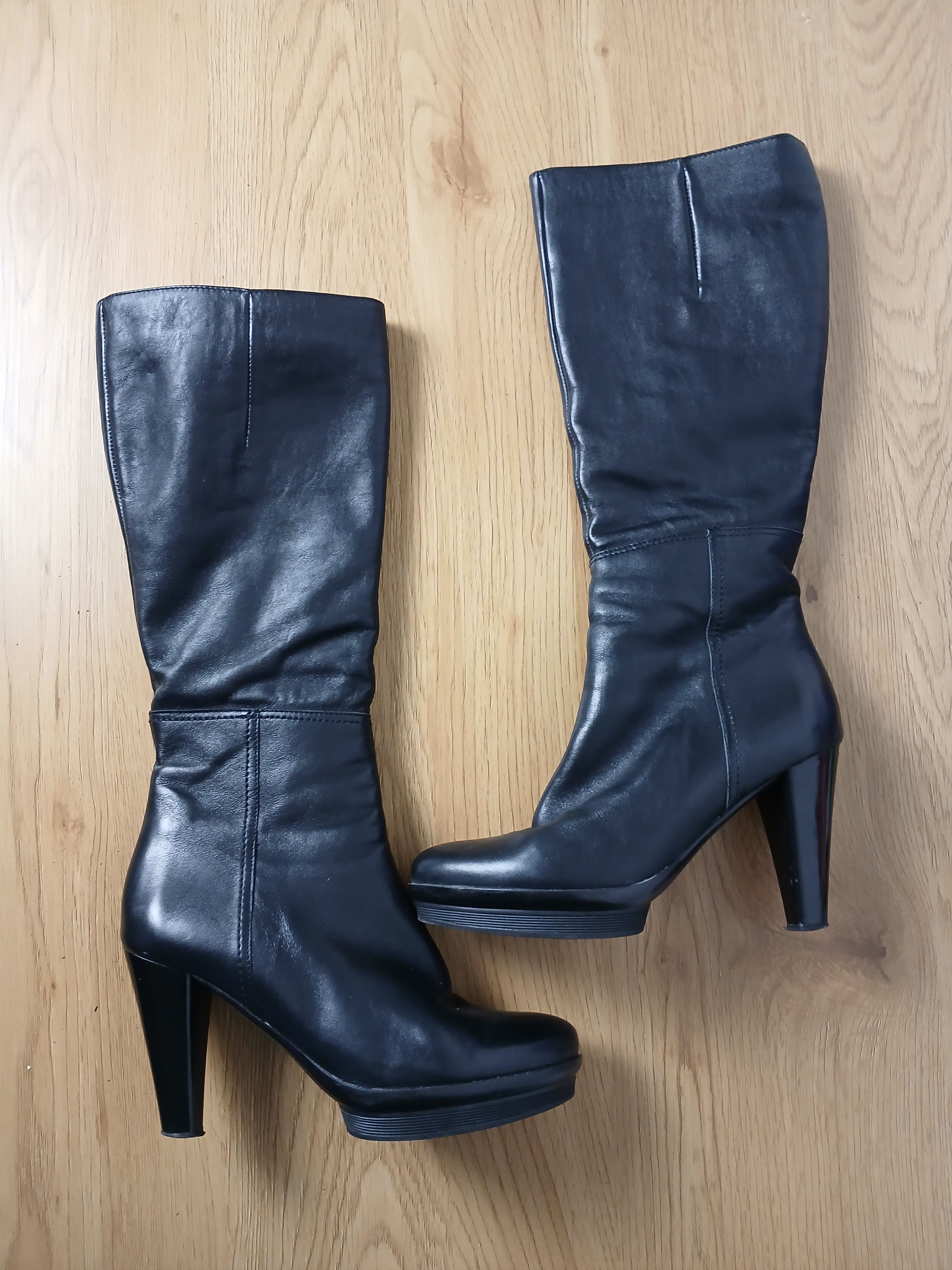Leather × Vintage Vintage Leather Boots Size US 8 / IT 38 - 1 Thumbnail