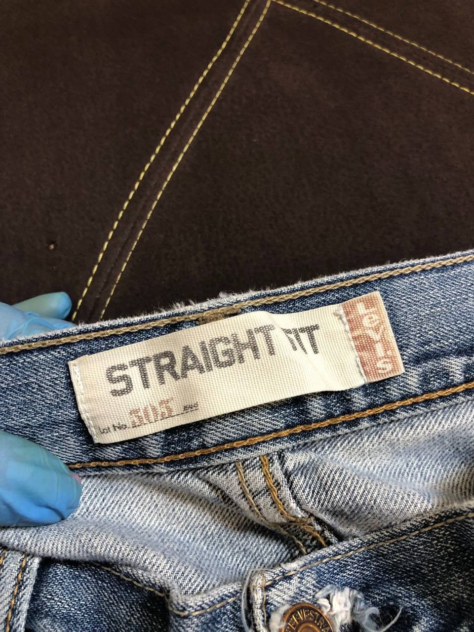 Levi's Levis 505 Button Fly Straight Leg Jeans Med Wash Size US 34 / EU 50 - 2 Thumbnail