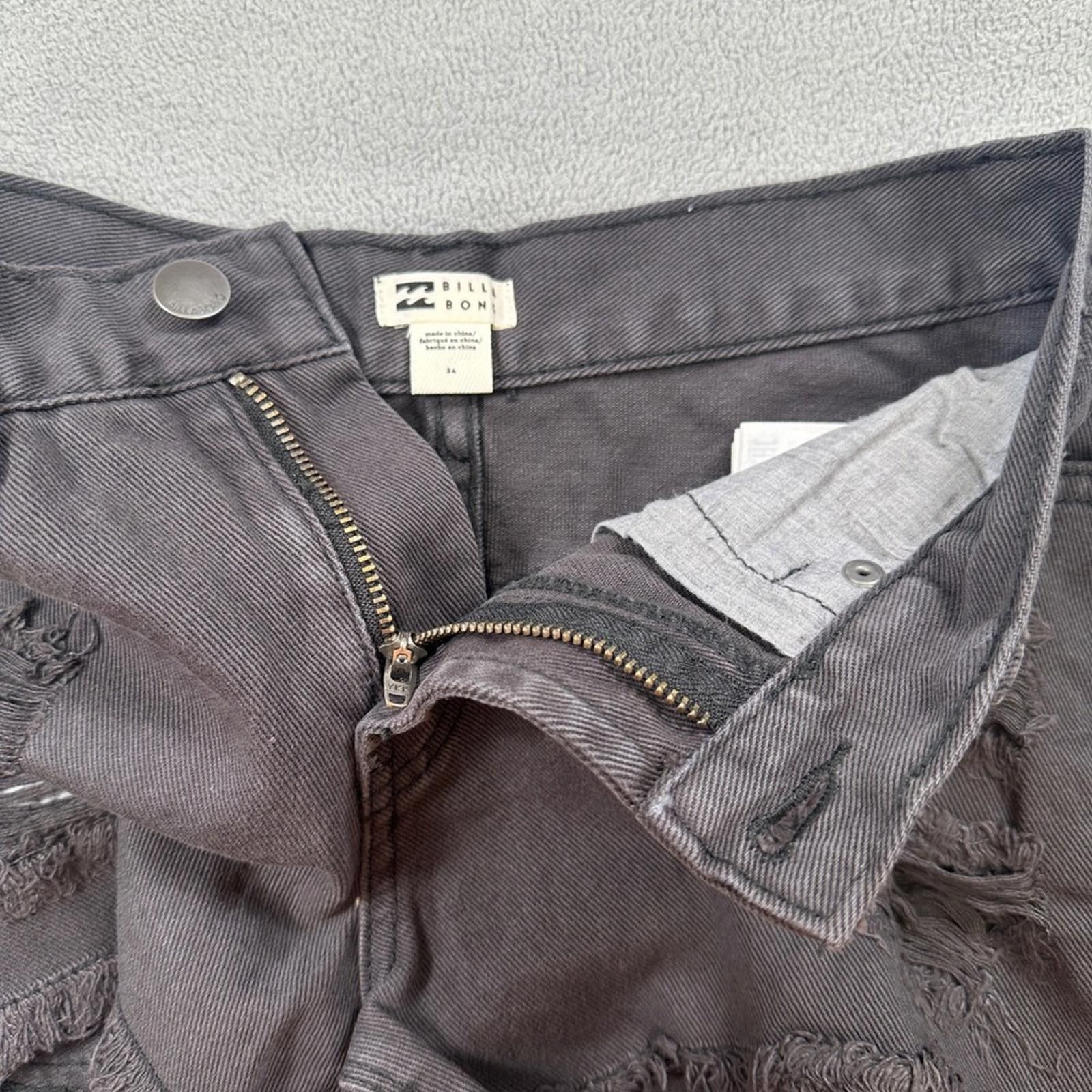 Billabong Billabong Denim Shorts Women 24 Drift Away Black Denim Size 24" / US 00 / IT 34 - 3 Thumbnail