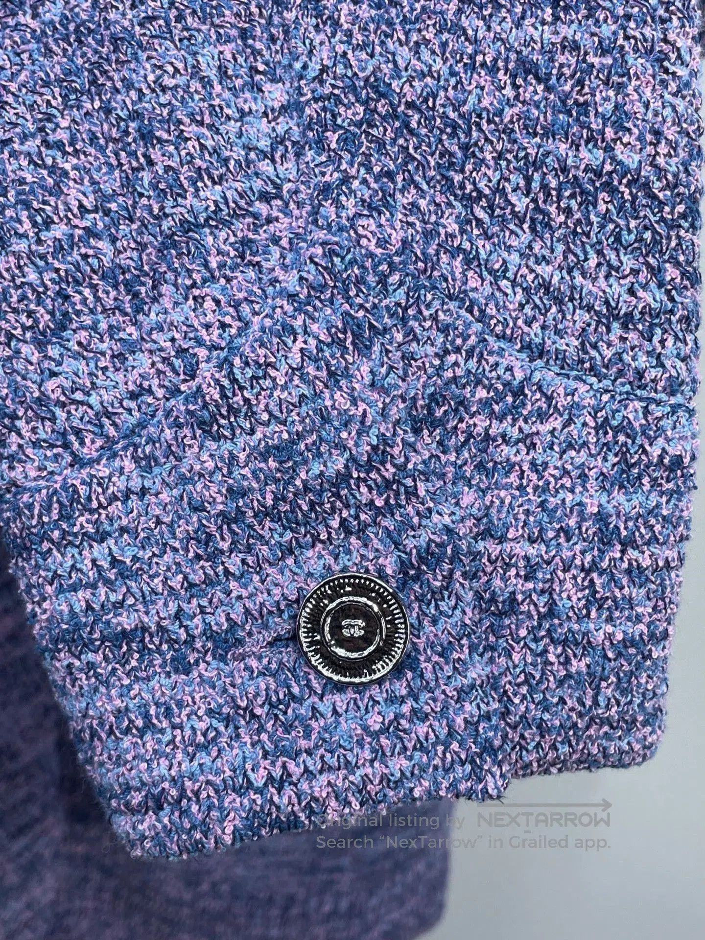 Chanel Chanel 25P Embroidered Knit Cardigan. Size XS / US 0-2 / IT 36-38 - 4 Thumbnail